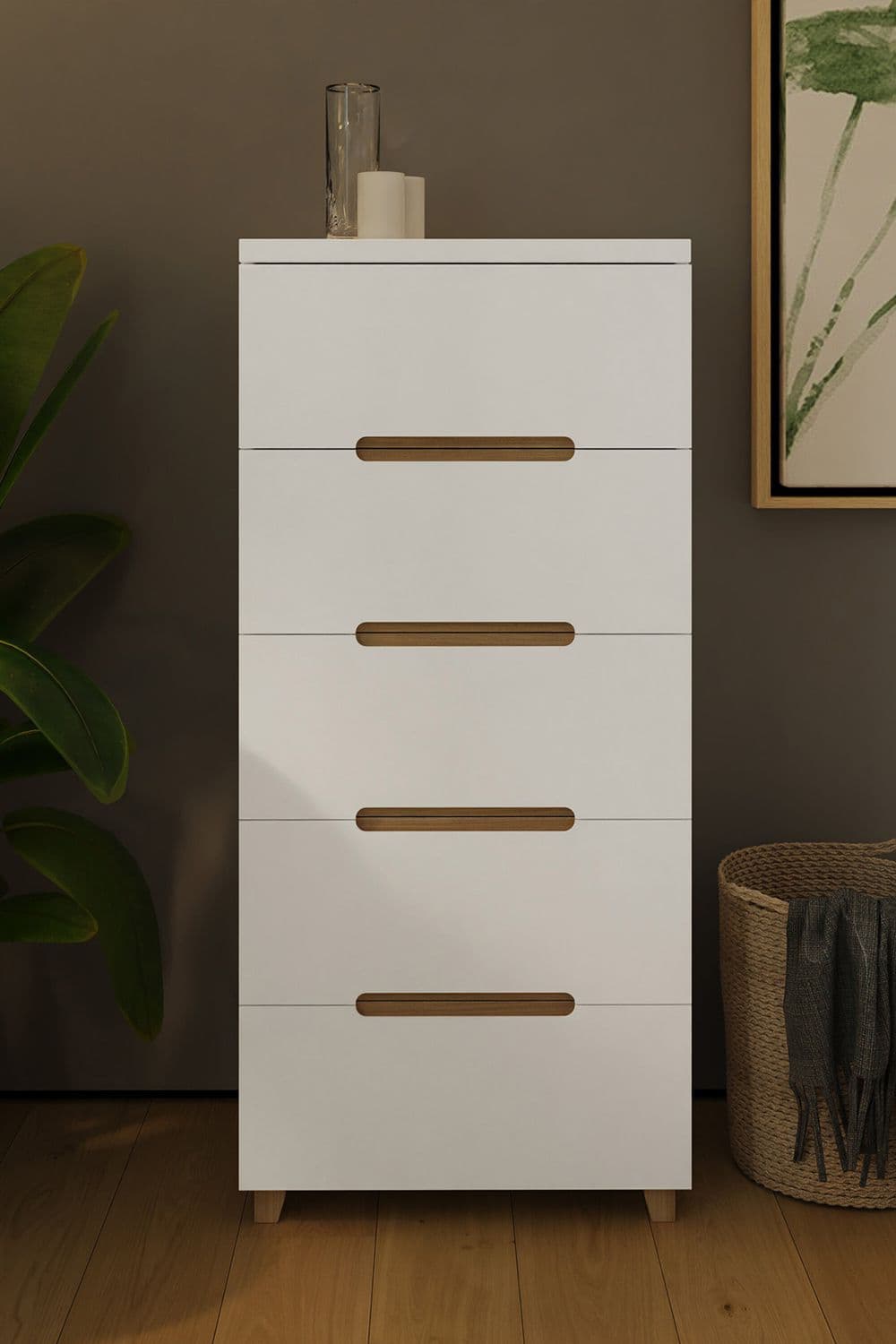 Veloce 5 Drawer Gloss Chest Drawers Fast Click Assembly
