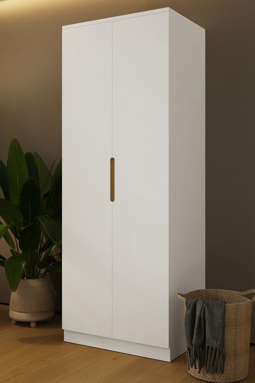 Veloce 2 Door Gloss Double Wardrobe