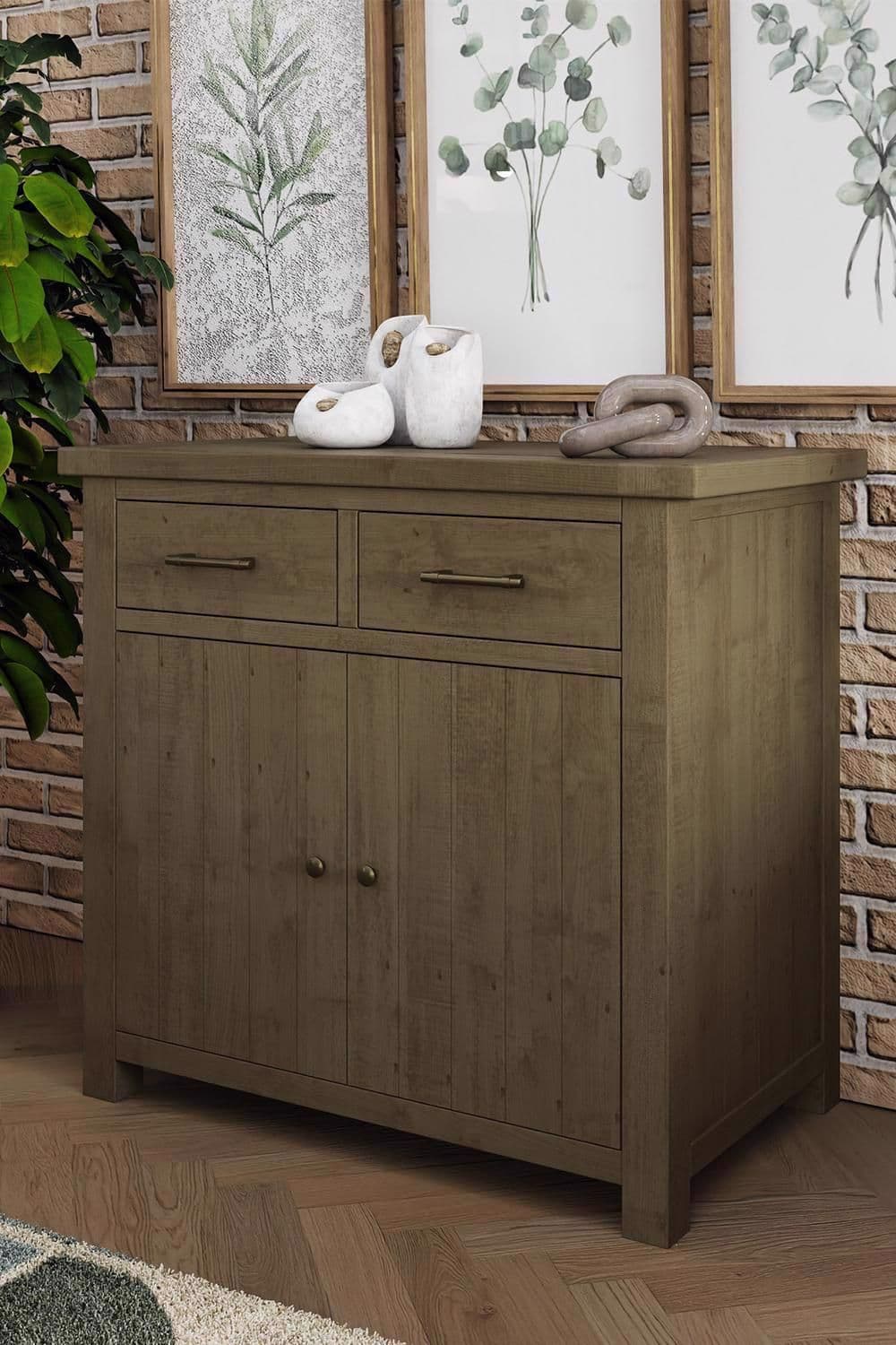 2 Door 2 Drawer Sideboard Solid Reclaimed Pine