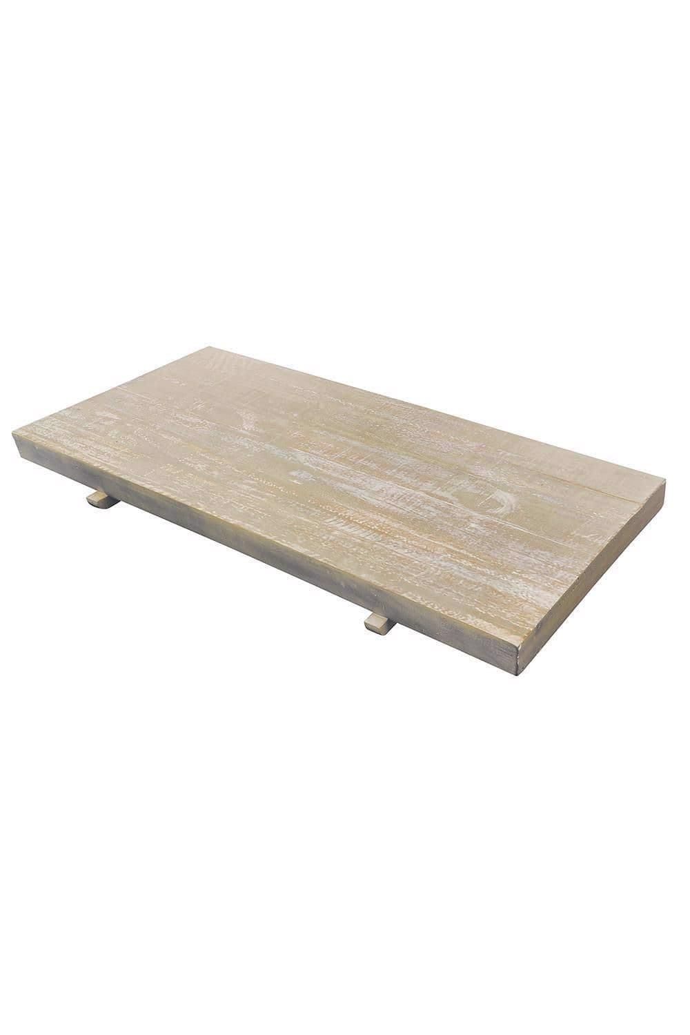 Solid Reclaimed Pine Limewashed Extension Leaf