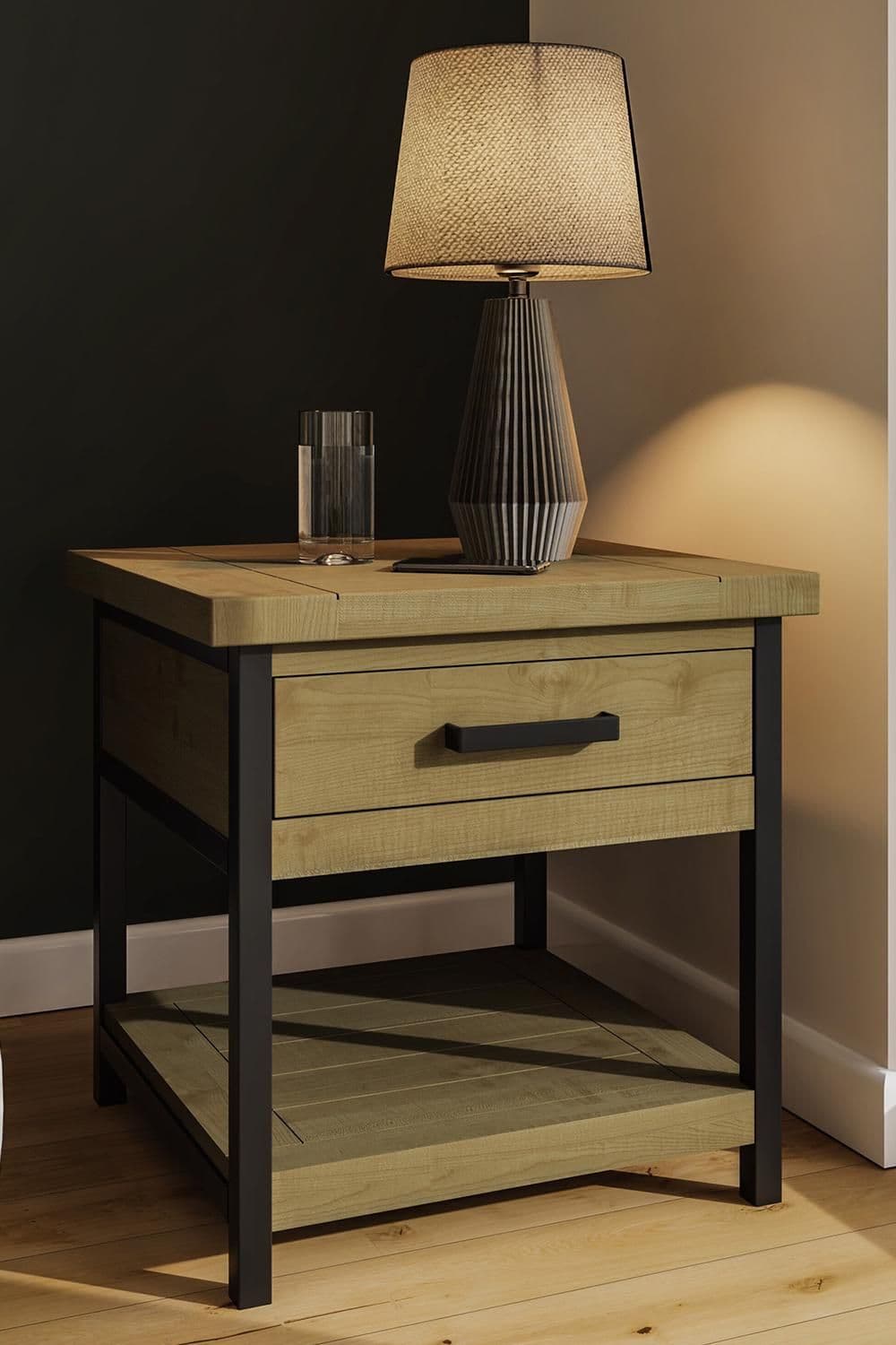 Solid Pine Side Table Solid Driftwood Lacquered