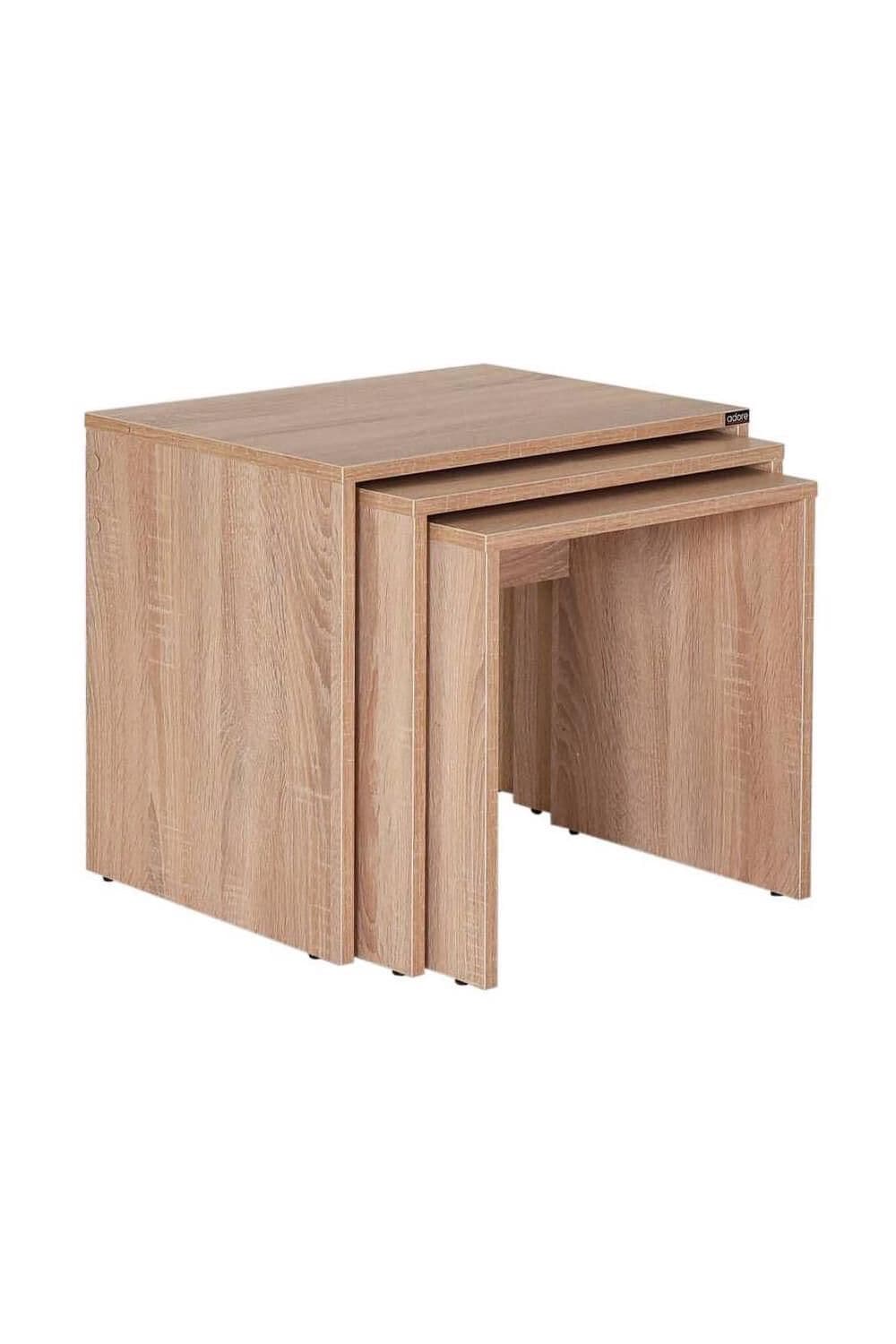 Nest 3 Sonoma Oak Nesting Tables