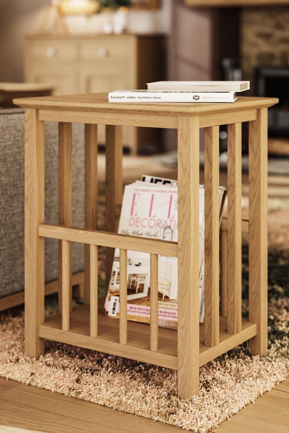 Ready Assembled Oak Magazine Table