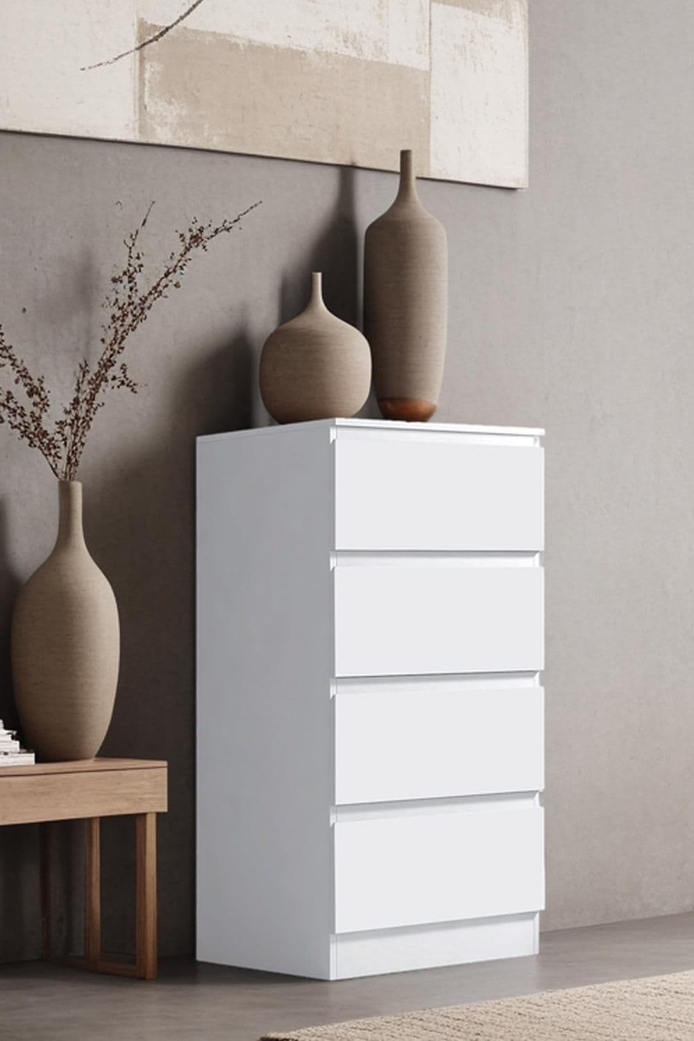 Matt 4 Drawer Chest Drawers Bedroom Storage Furniture