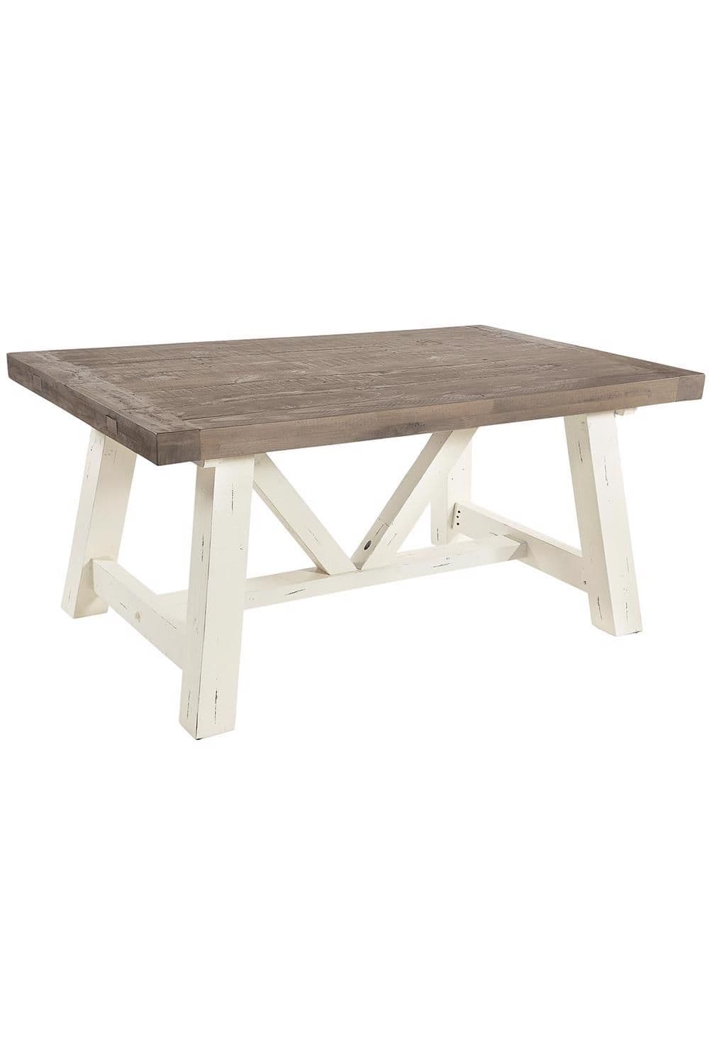 1.6M Fixed Top Solid Reclaimed Pine Dining Table