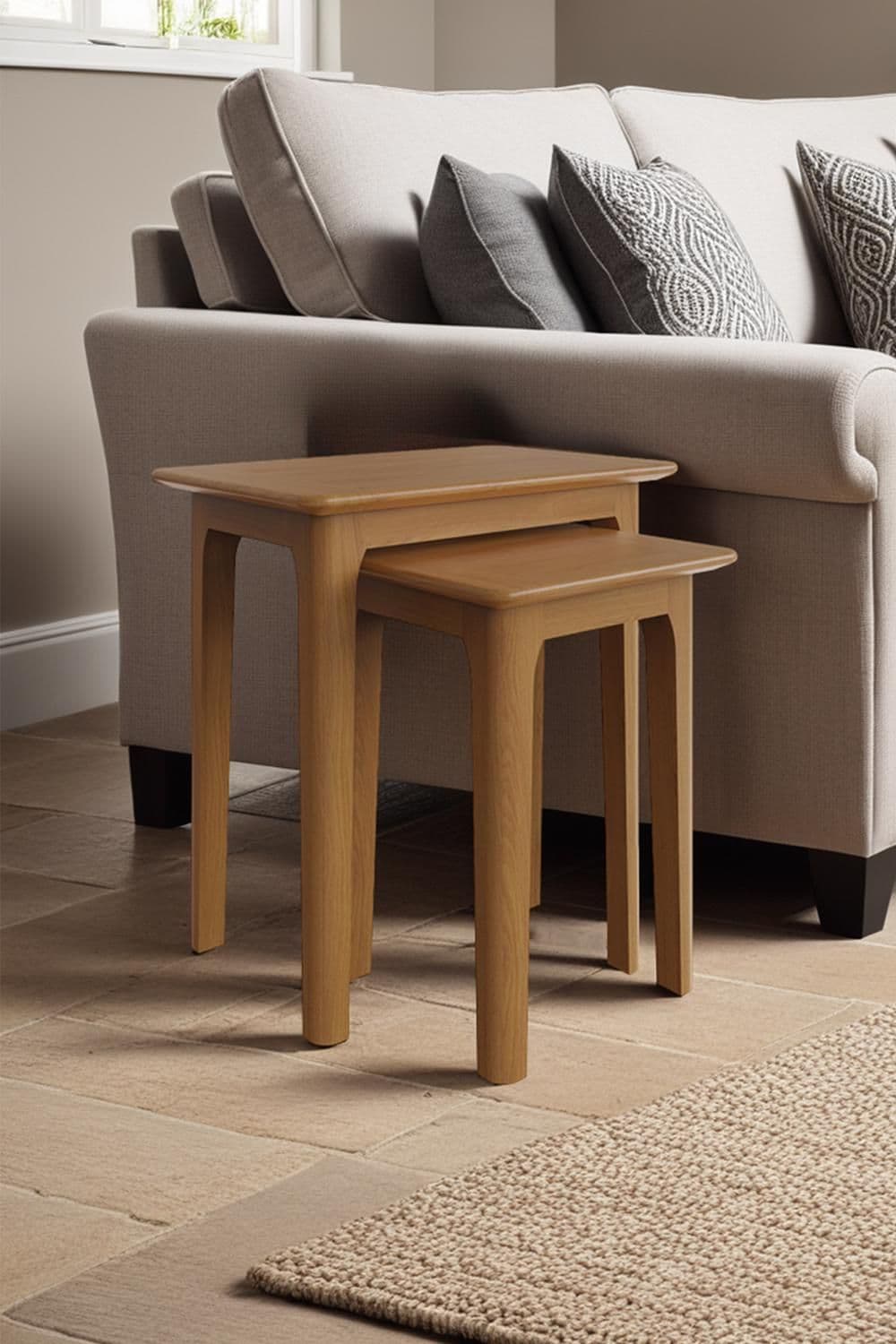 Nest 2 Solid Oak Nesting Tables