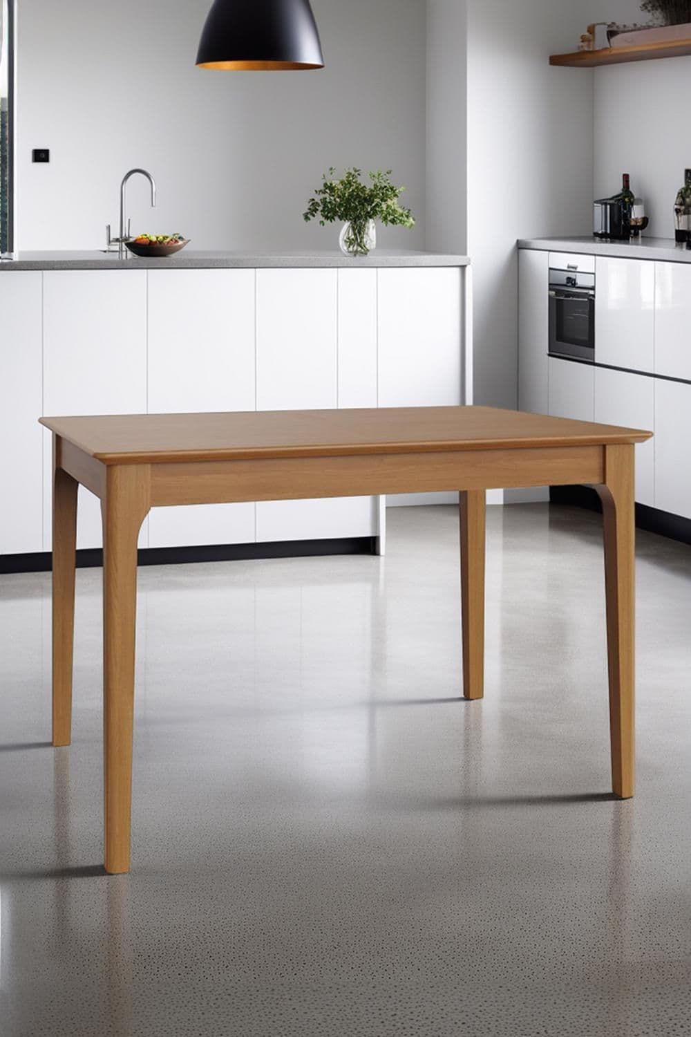 1.2M Solid Oak Extending Dining Table