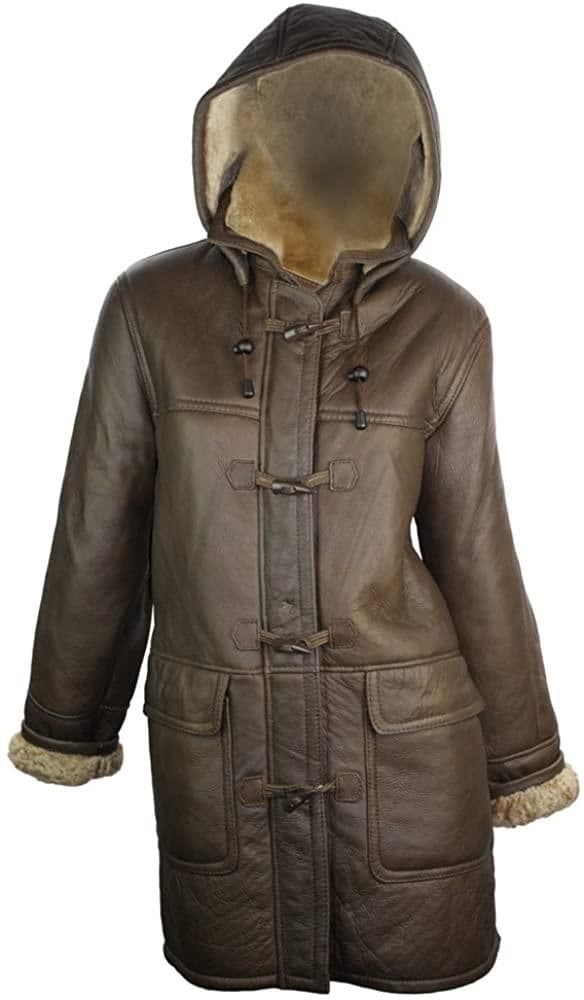 Vintage Sheepskin Duffle Jacket