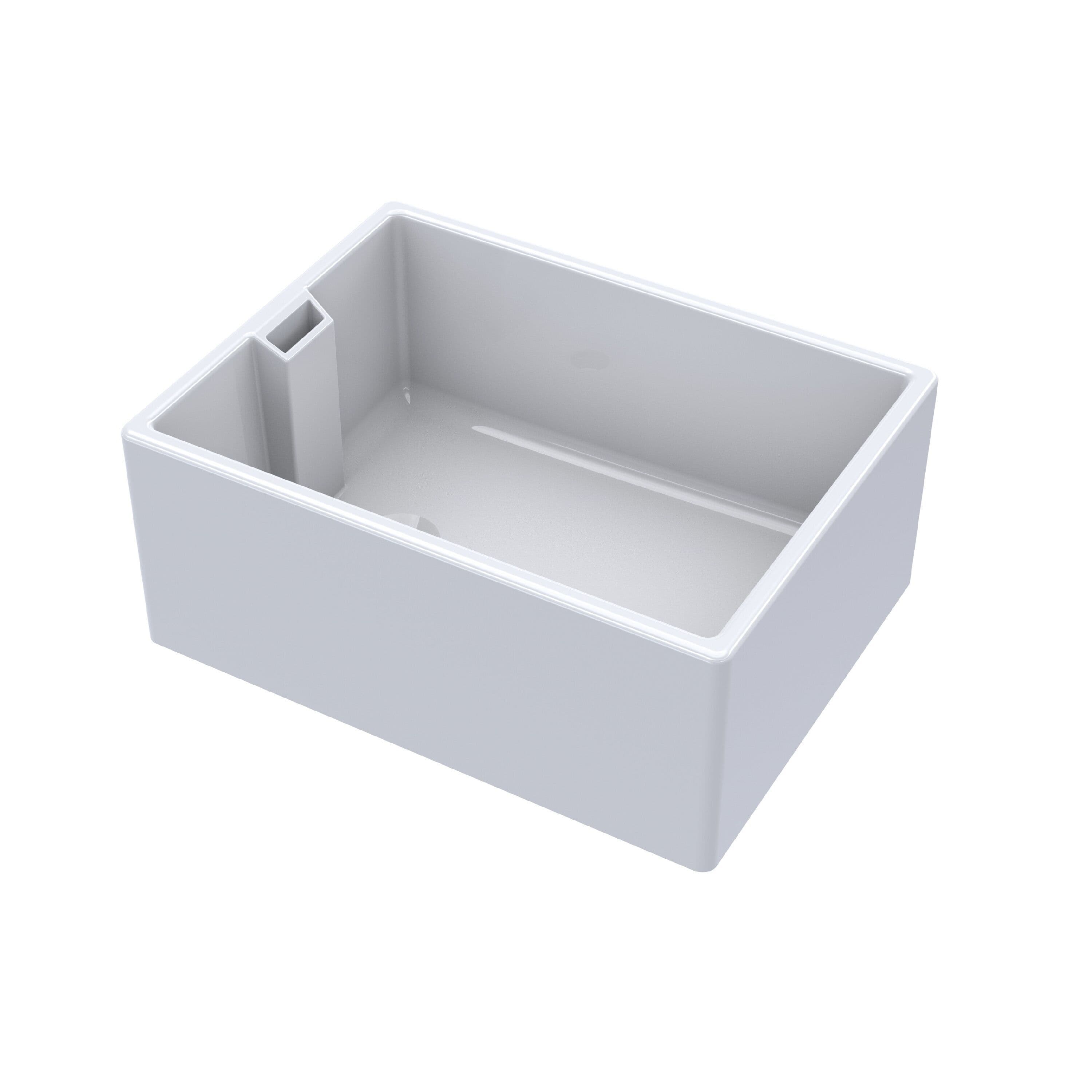 Fireclay 1 Bowl Belfast Sink Overflow 46W Waste 615x462mm