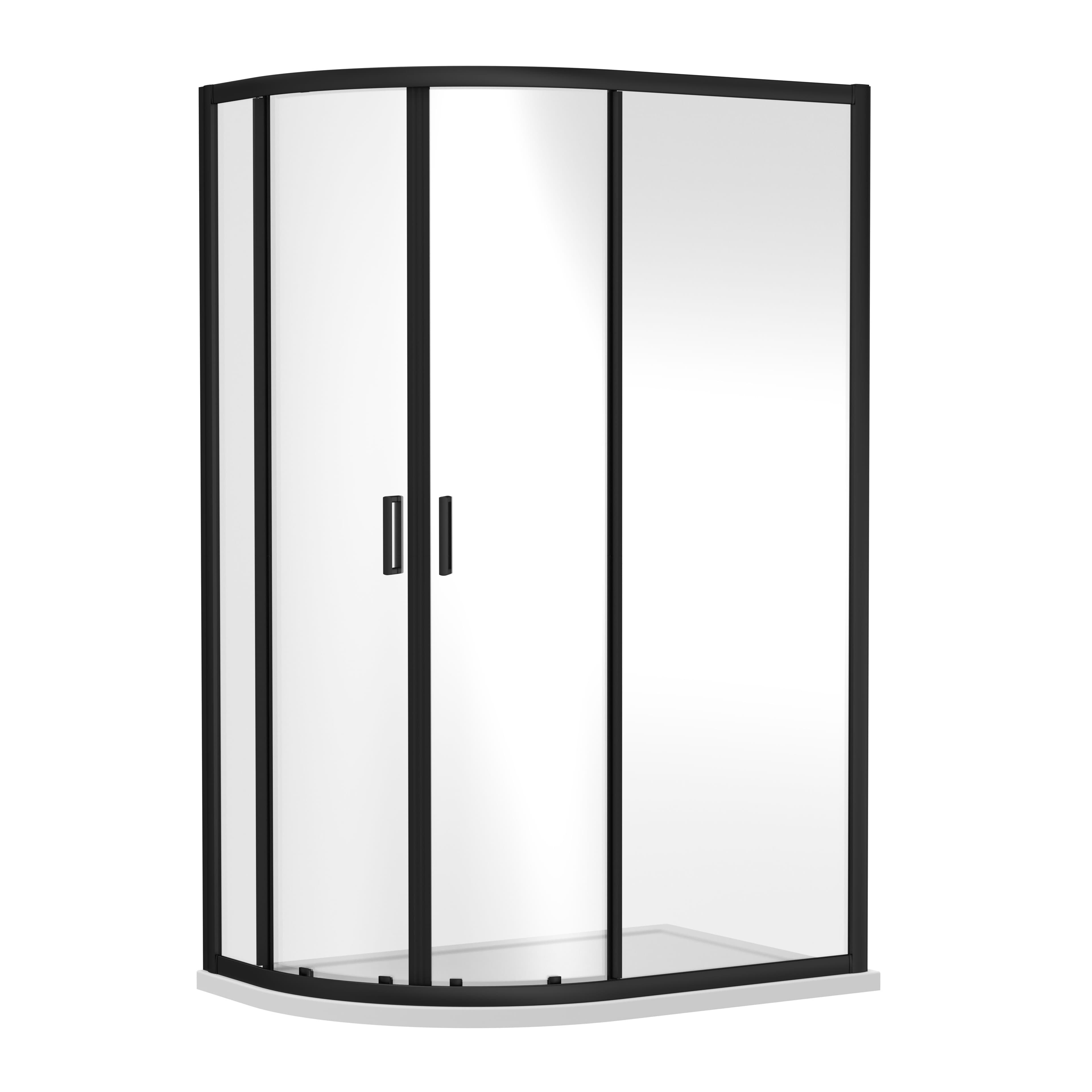 Offset Quadrant 6mm Safety Glass Shower Enclosure 1200x800mm
