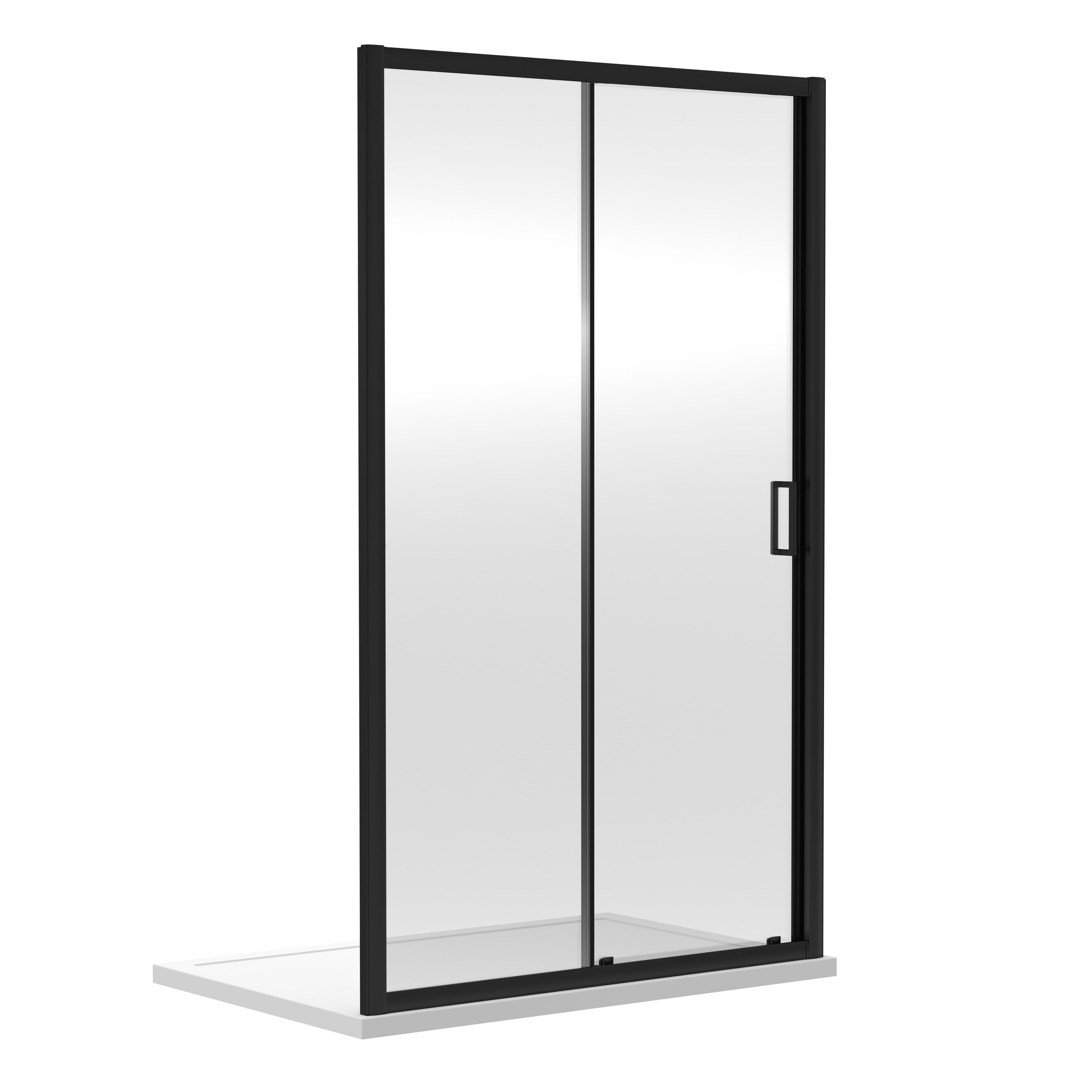 6mm Toughened Safety Glass Reversible Sliding Shower Door1000mm