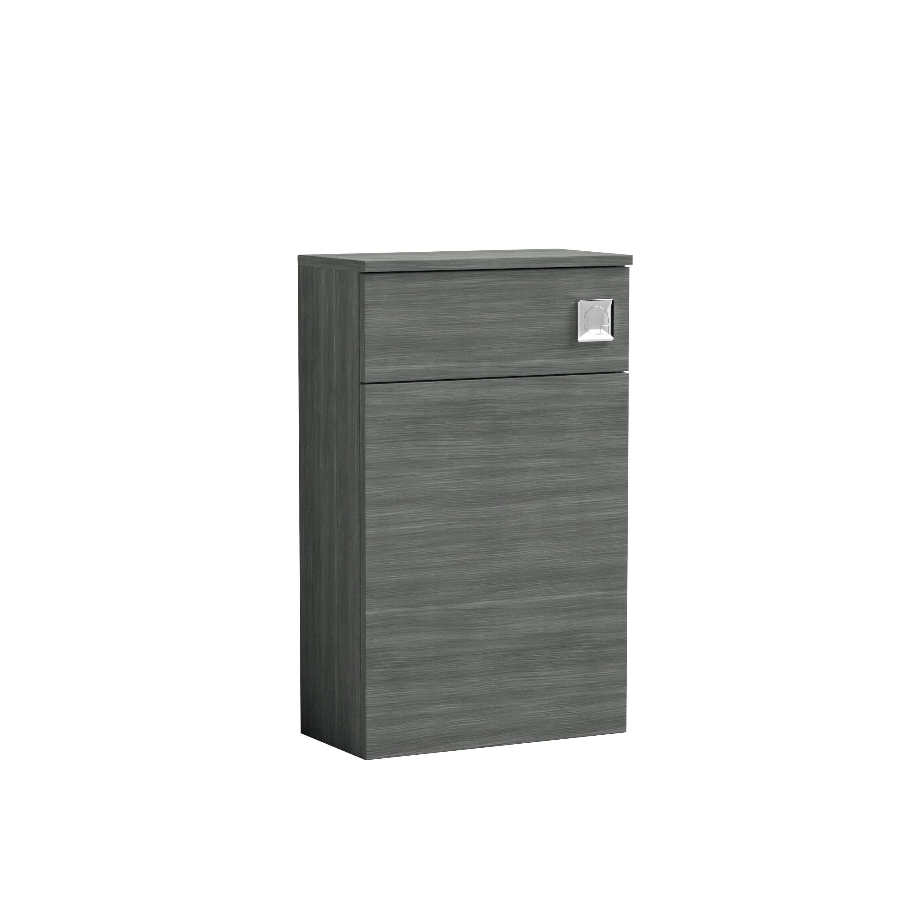 Compact Floor Standing WC Toilet Unit Anthracite 500mm