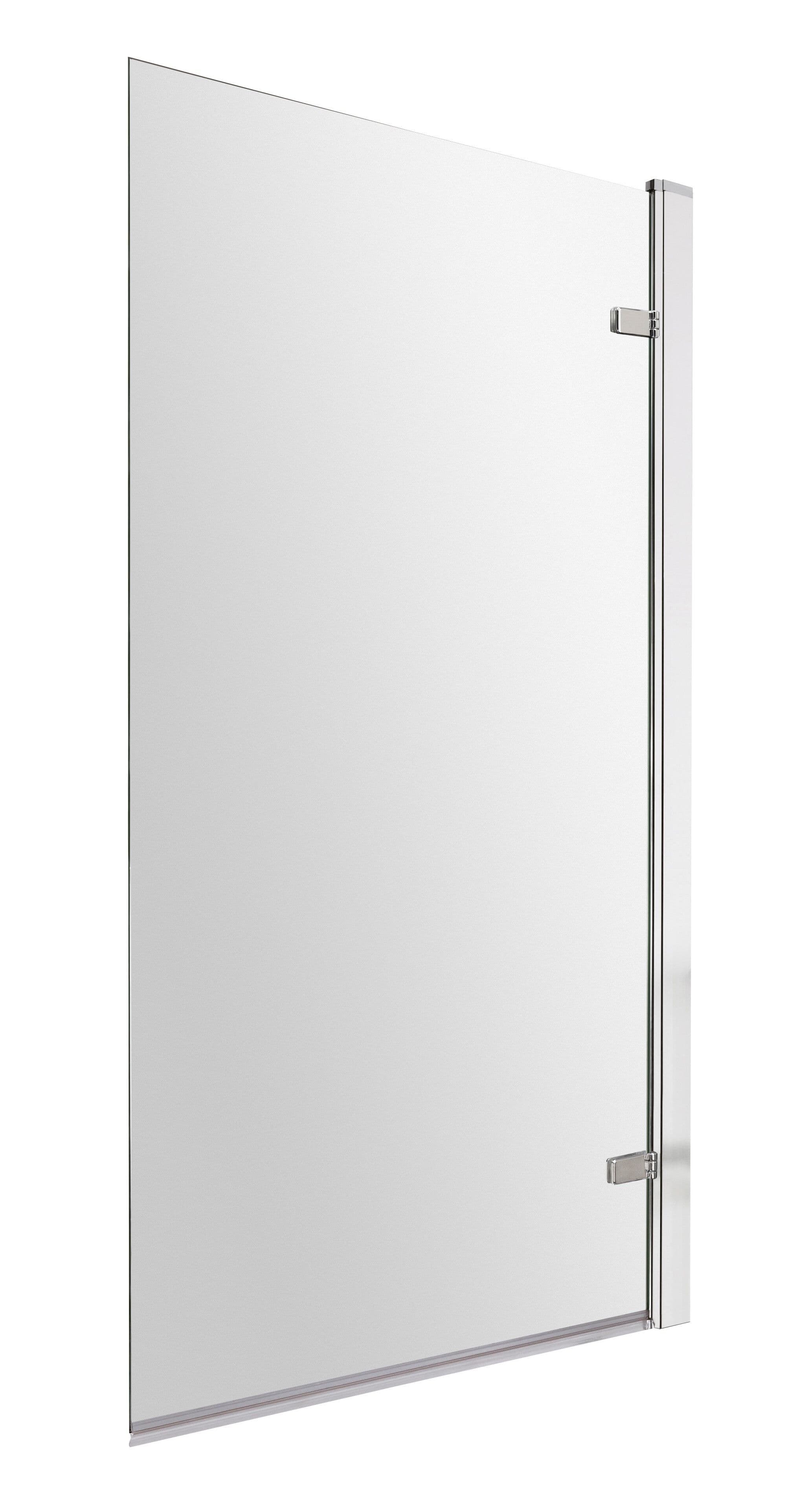 8mm Toughened Safety Glass Reversible Hinged Shower Bath Screen