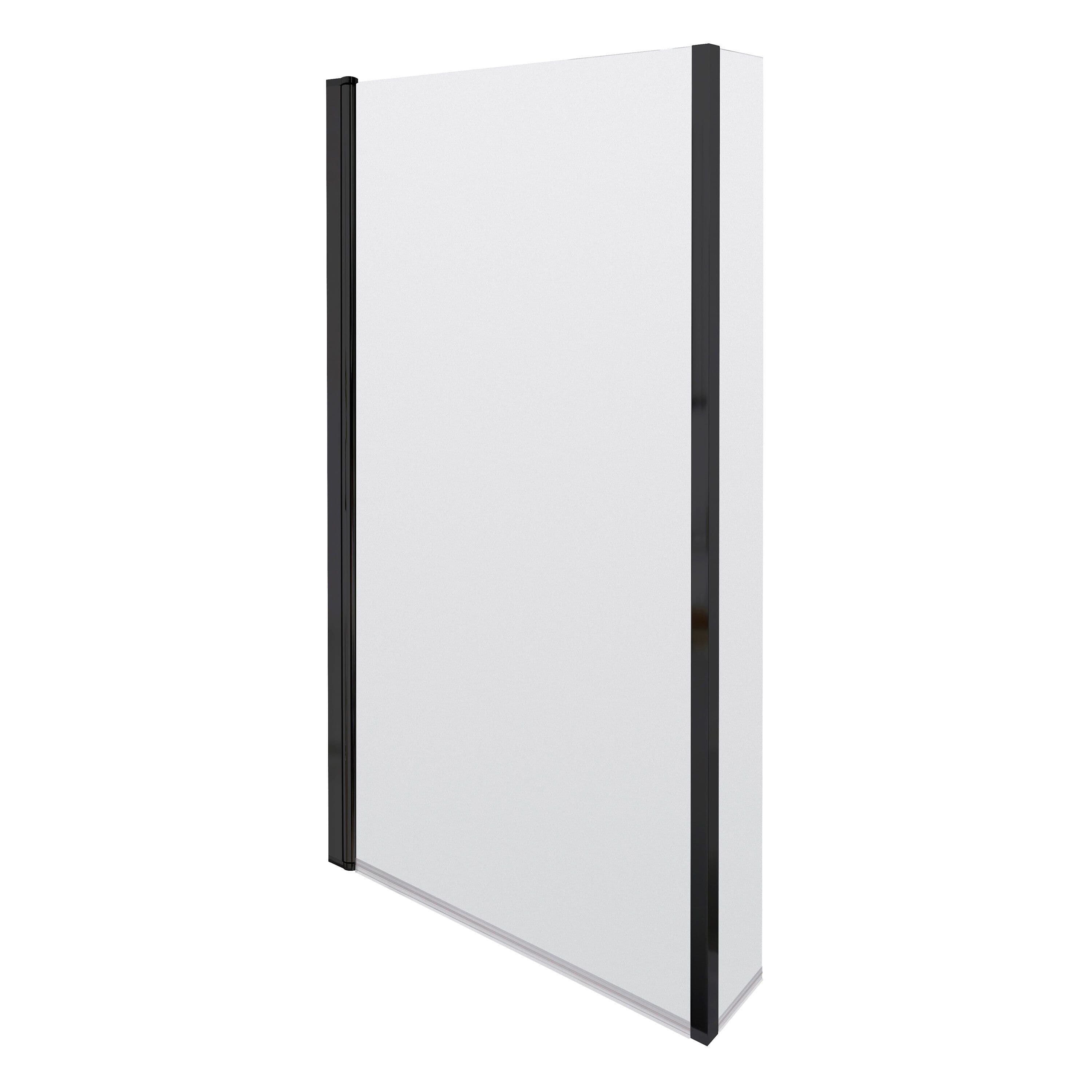 6mm Toughened Safety Glass LShaped Reversible Bath ScreenFixed Return