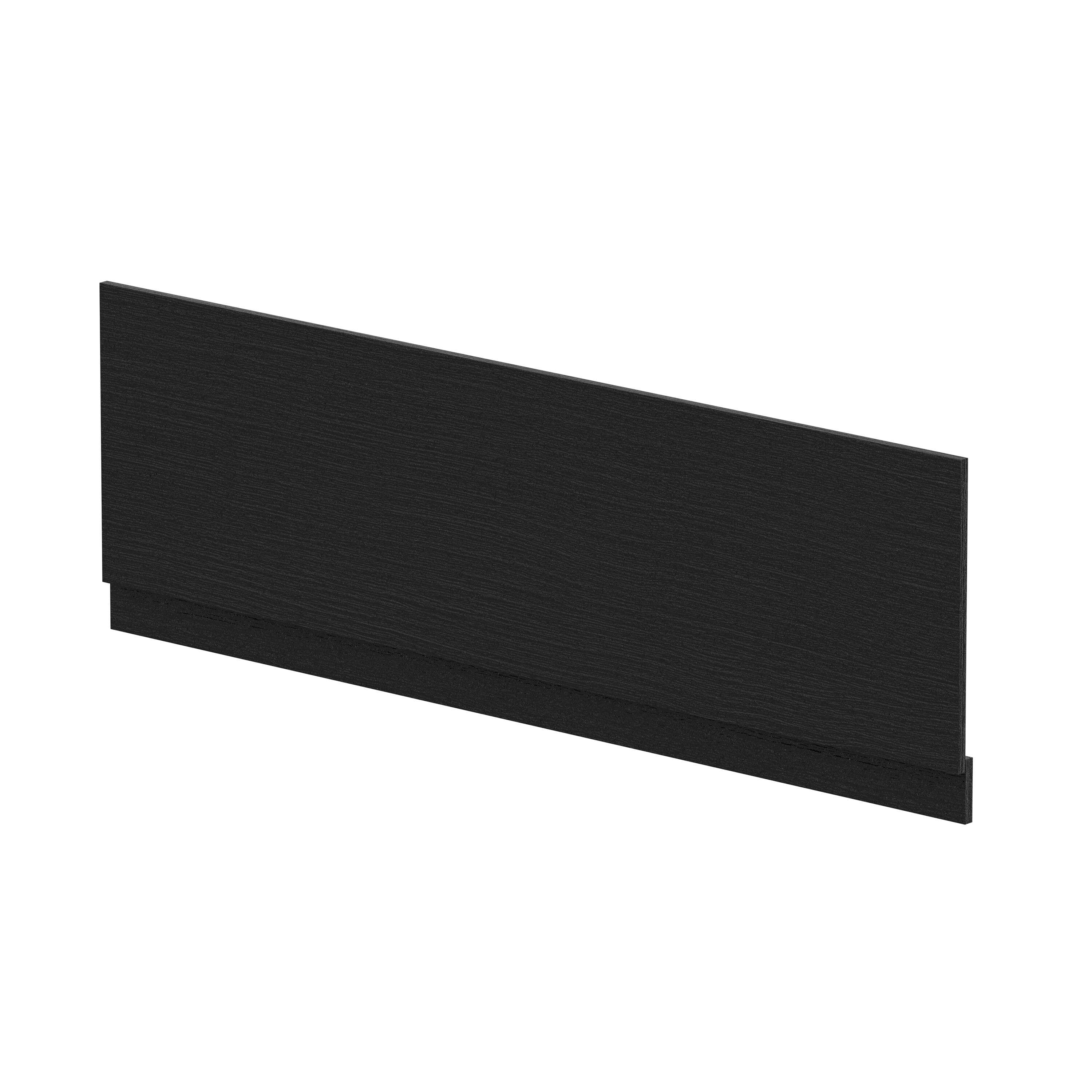 Bath MFC Front Panel & Plinth 1700mm Woodgrain Charcoal