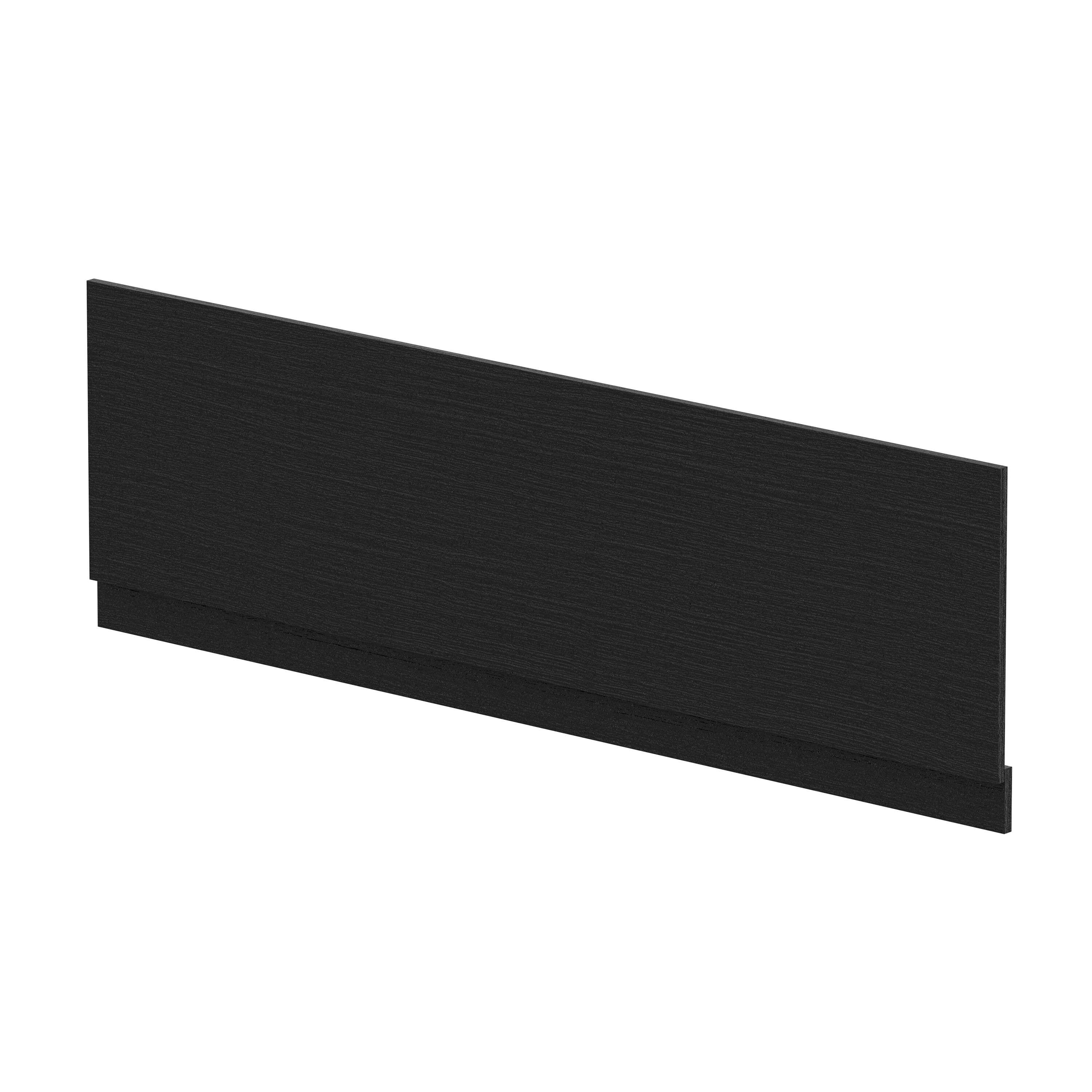 Bath MFC Front Panel & Plinth 1800mm Woodgrain Charcoal