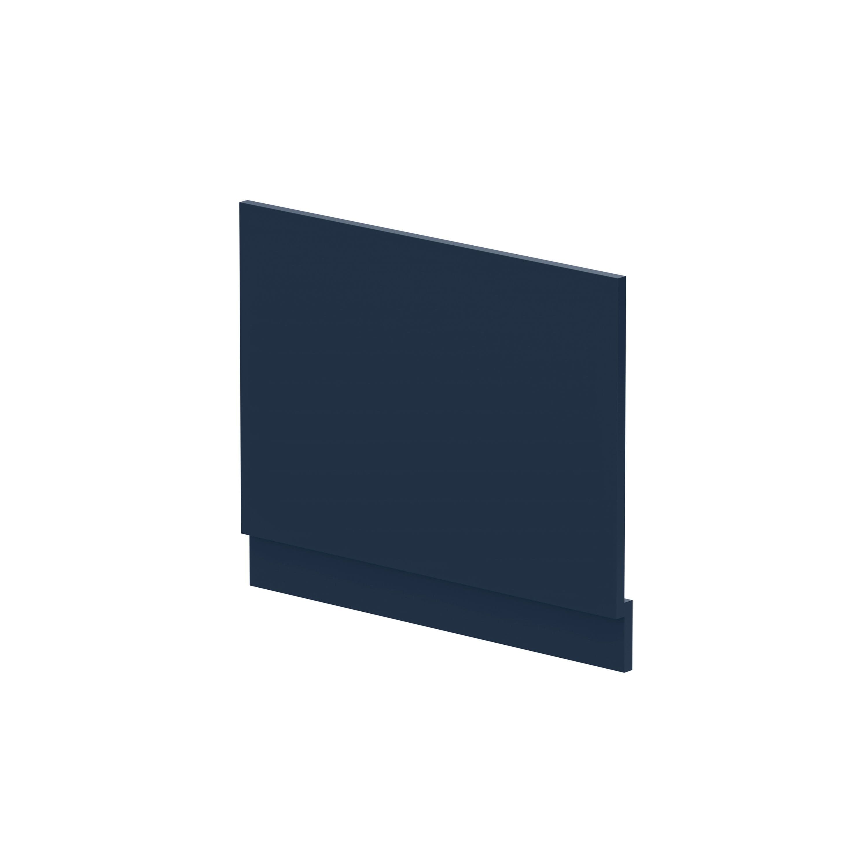 Straight Bath MFC End Panel Plinth Matt Electric Blue 700mm