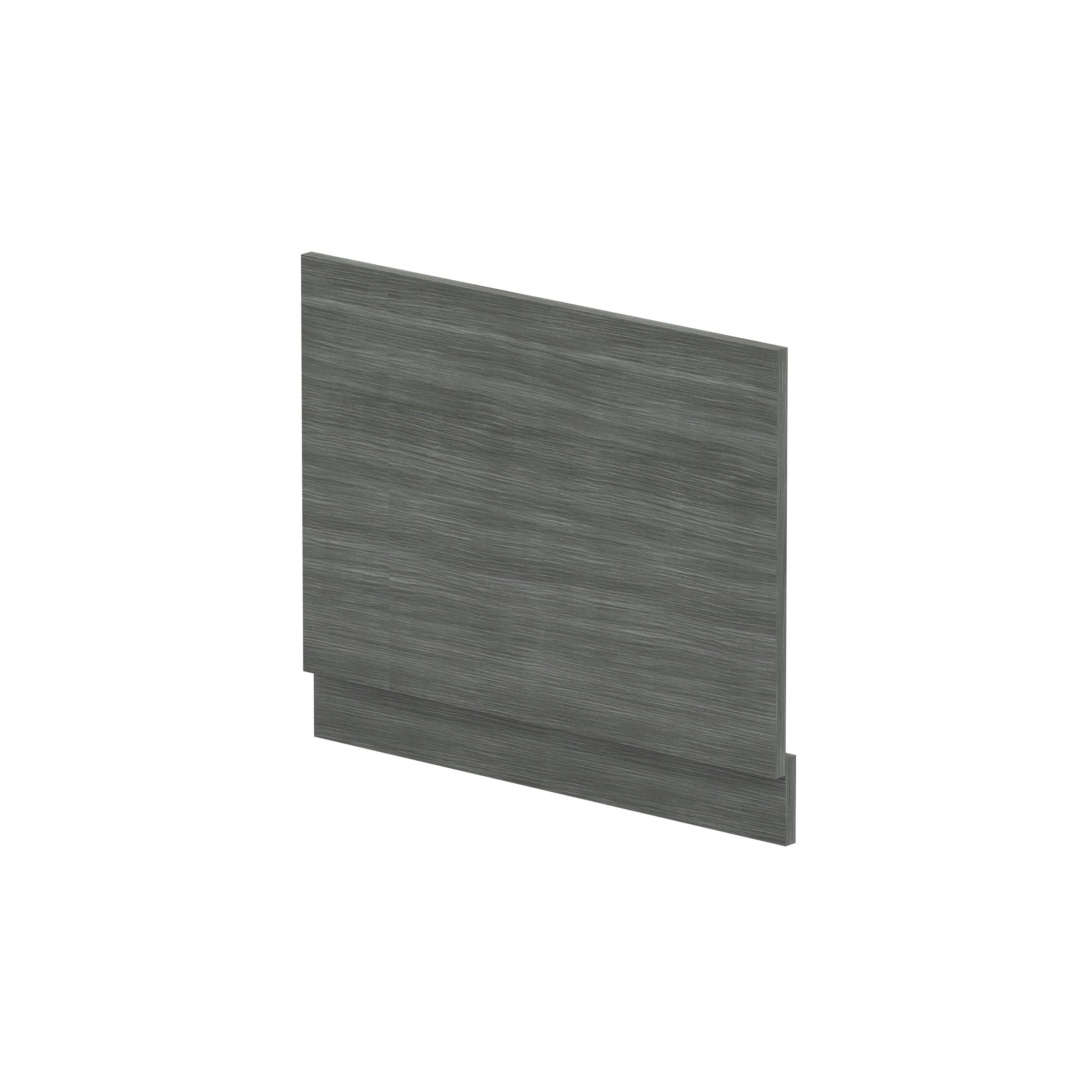 Bath MFC End Panel Plinth Woodgrain Anthracite 700mm