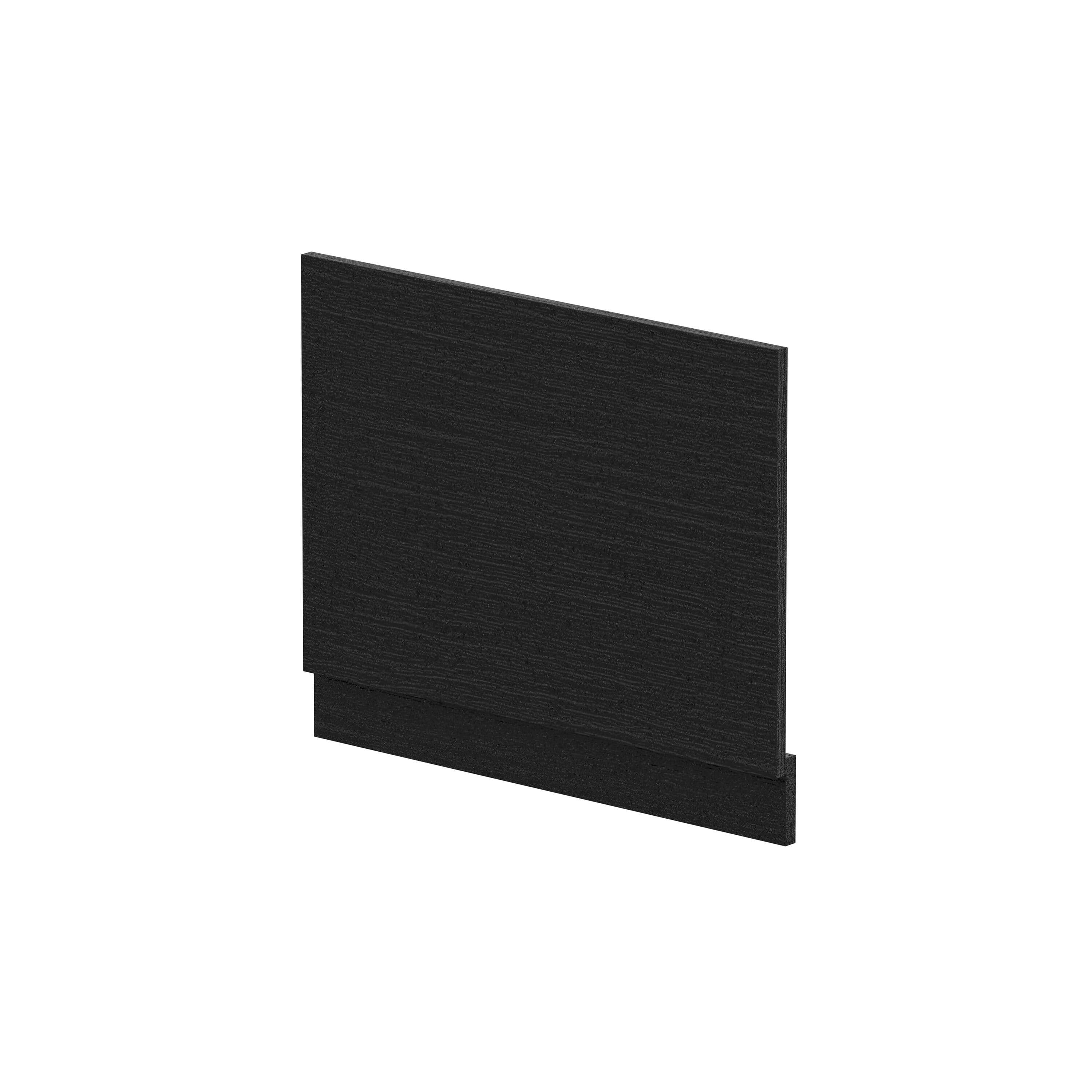 Bath MFC End Panel & Plinth 700mm Woodgrain Charcoal