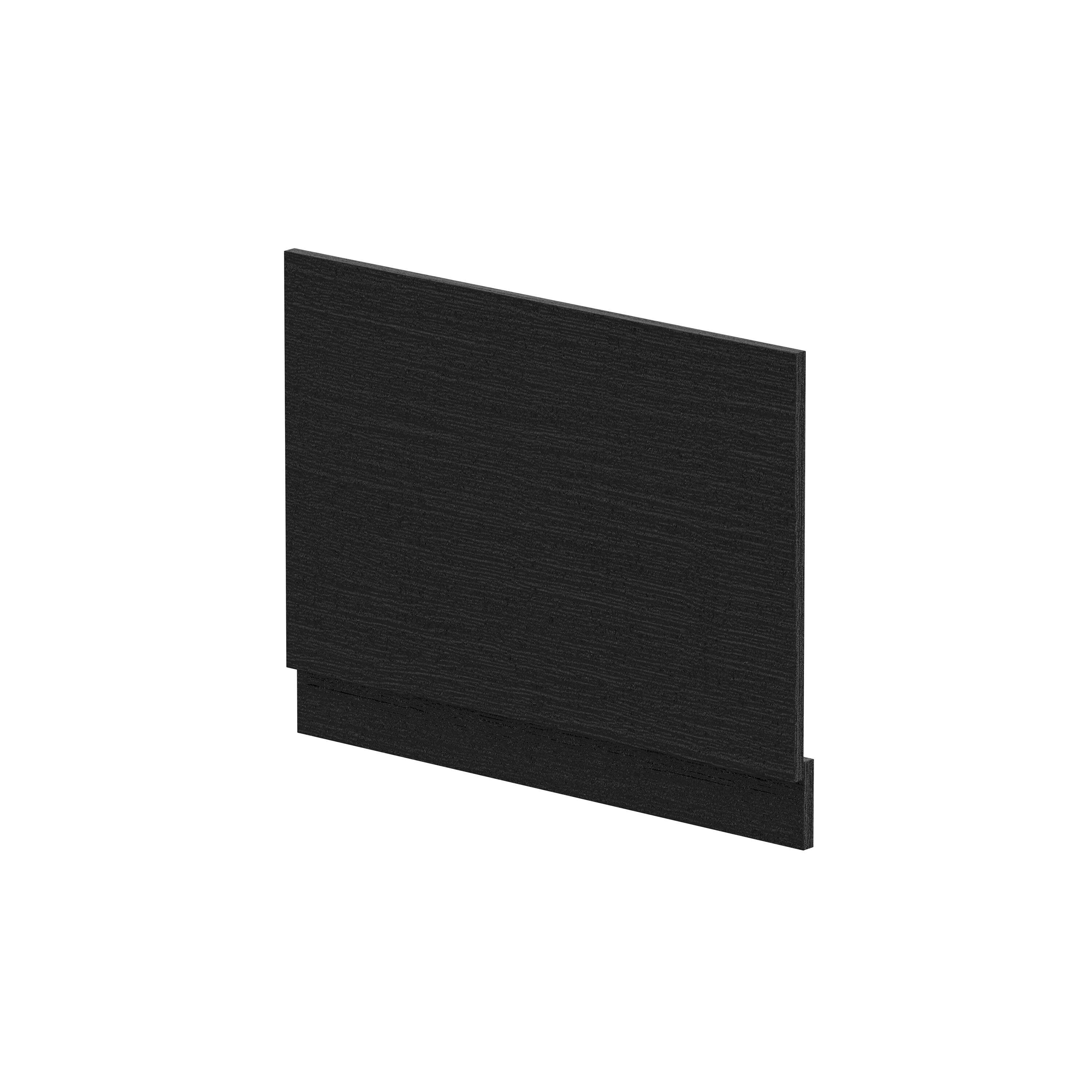 Bath MFC End Panel & Plinth 750mm Woodgrain Charcoal