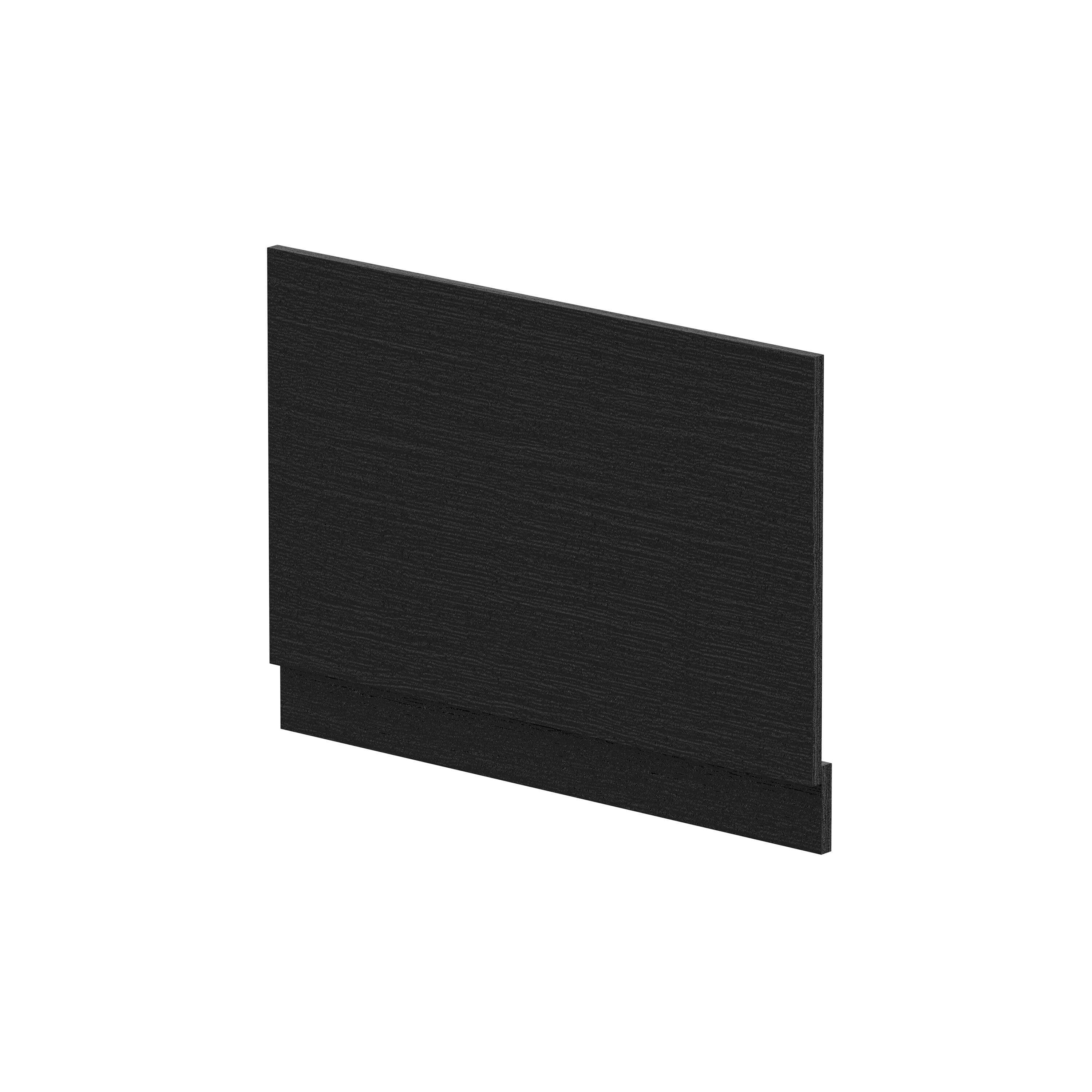Bath MFC End Panel & Plinth 800mm Woodgrain Charcoal