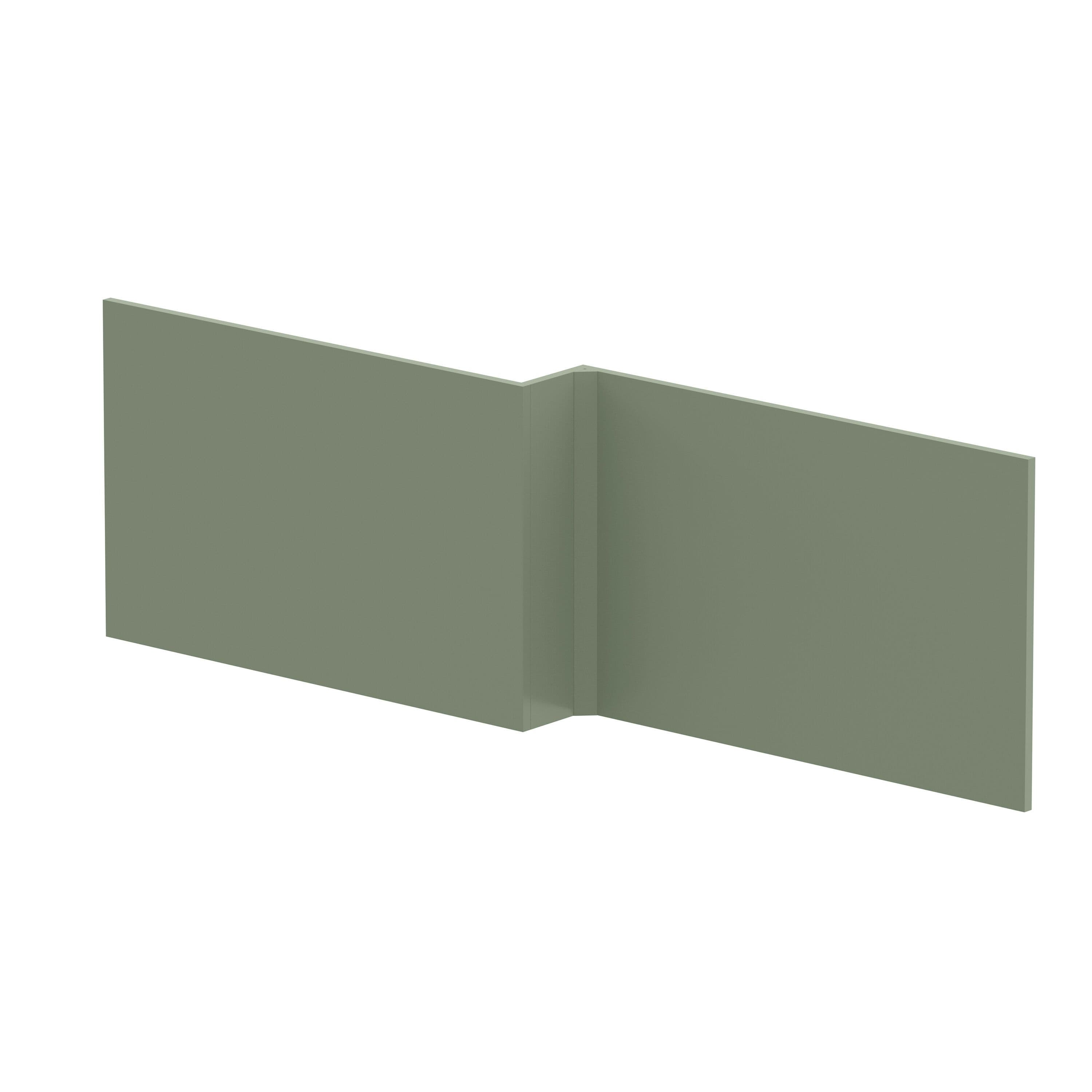 Square MDF Reversible Shower Bath Front Panel Satin 1700mm
