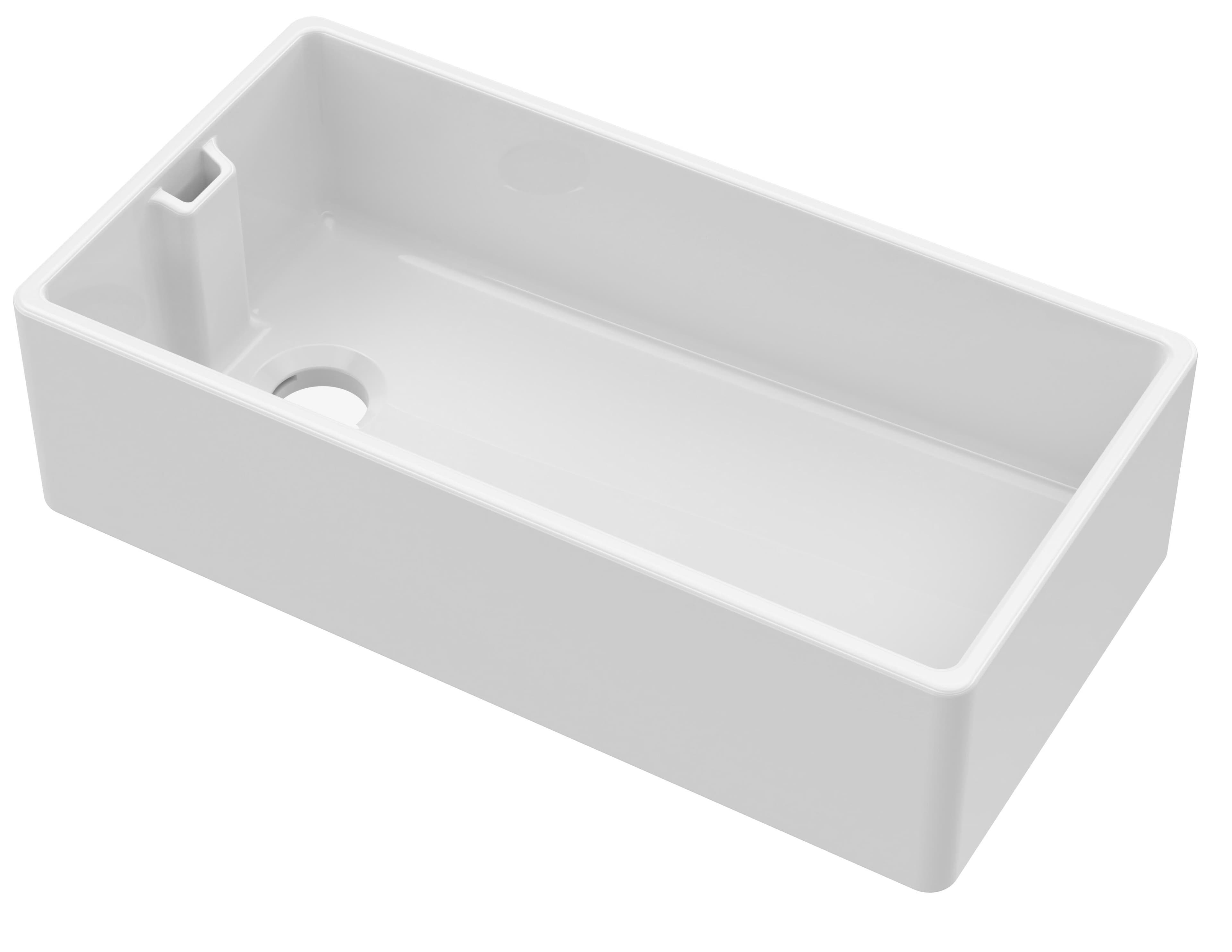 Single Bowl Belfast Sink Overflow No Tap Hole 895mm