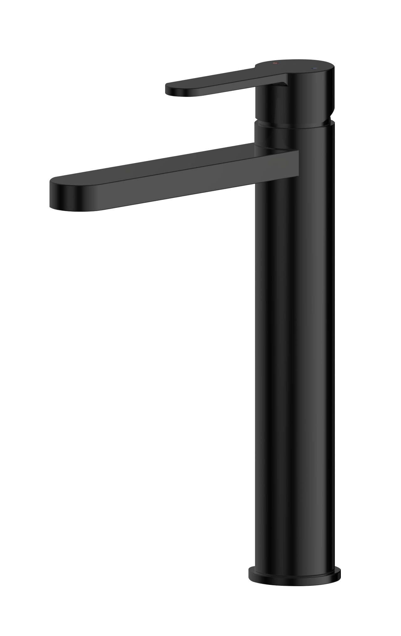 Round High Rise Mono Basin Mixer Tap Matt