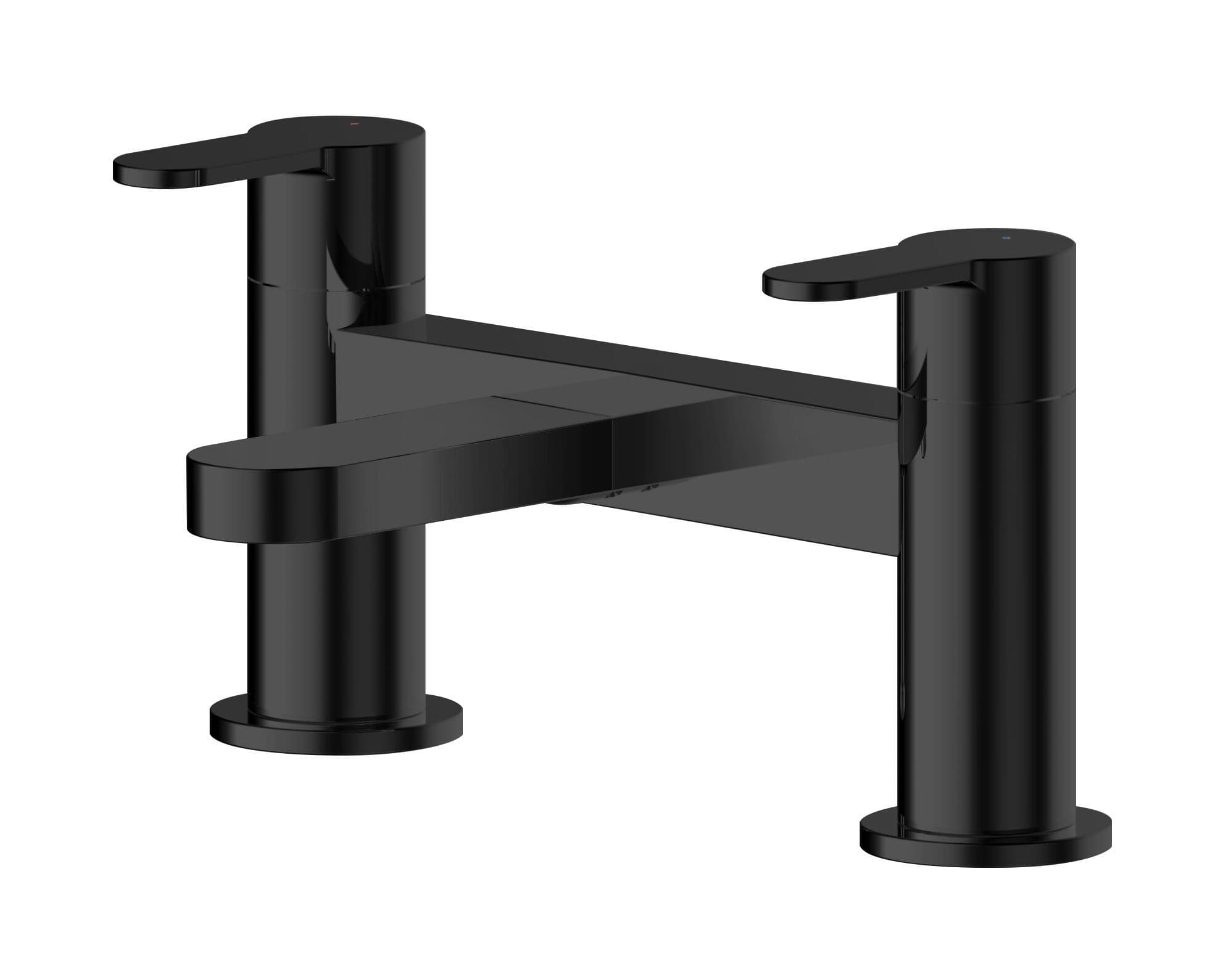 Round Deck Mounted Bath Filler Tap Matt