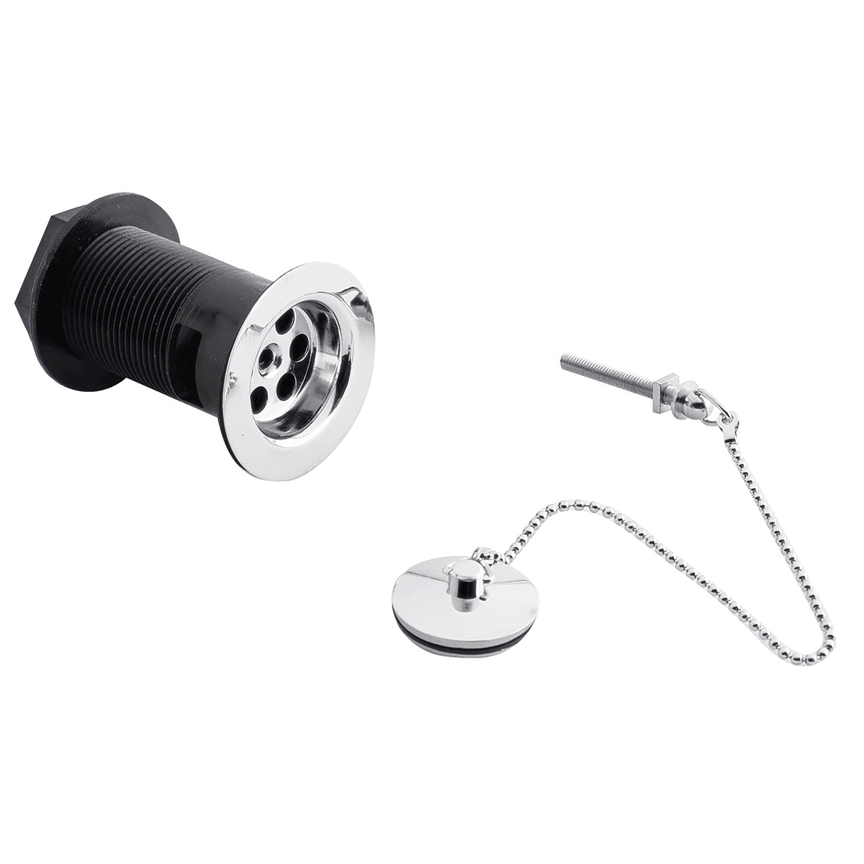 Ceramic Accessories Basin Waste Brass Plug Brass Chain Chrome