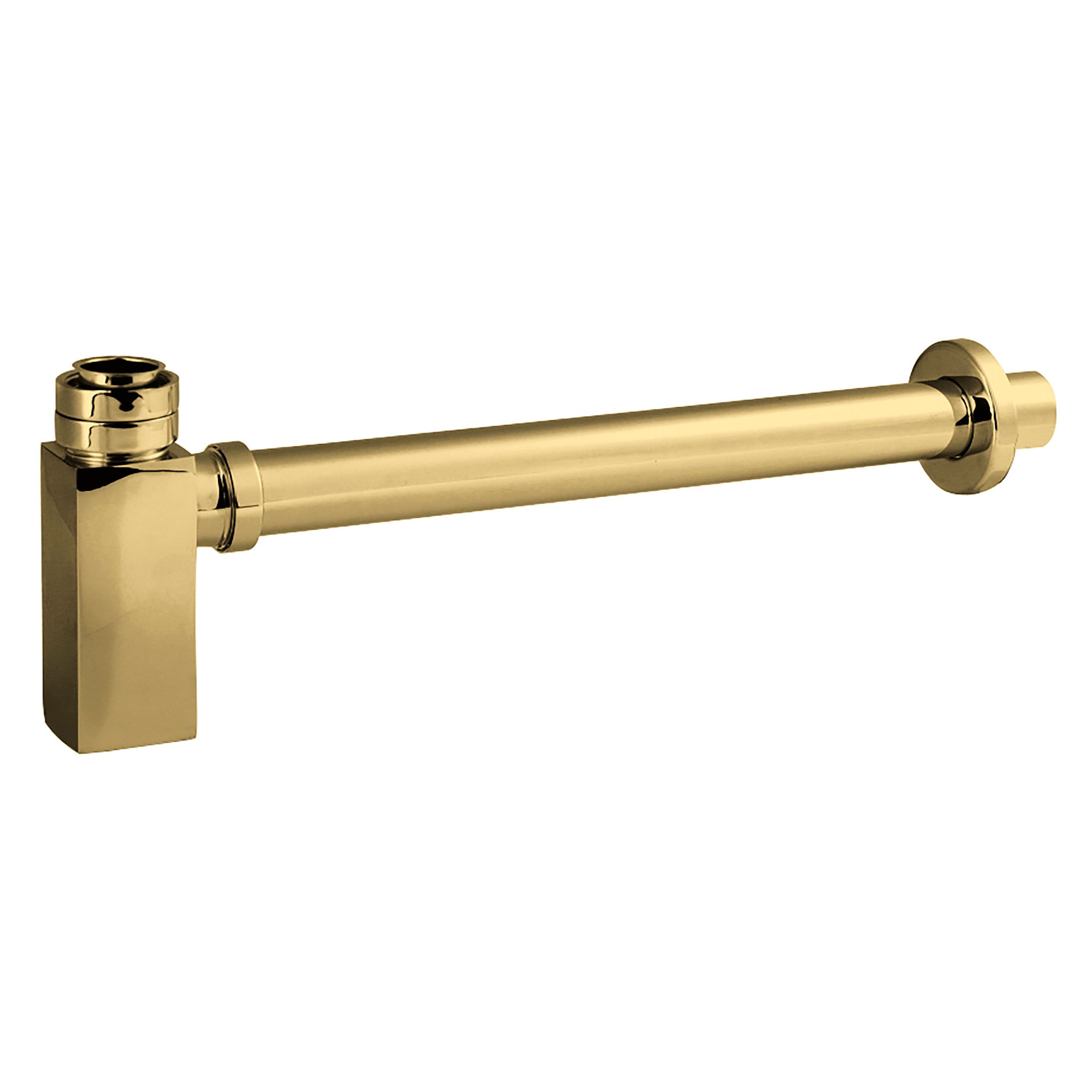 Square Minimalist Bottle Trap Brushed Brass
