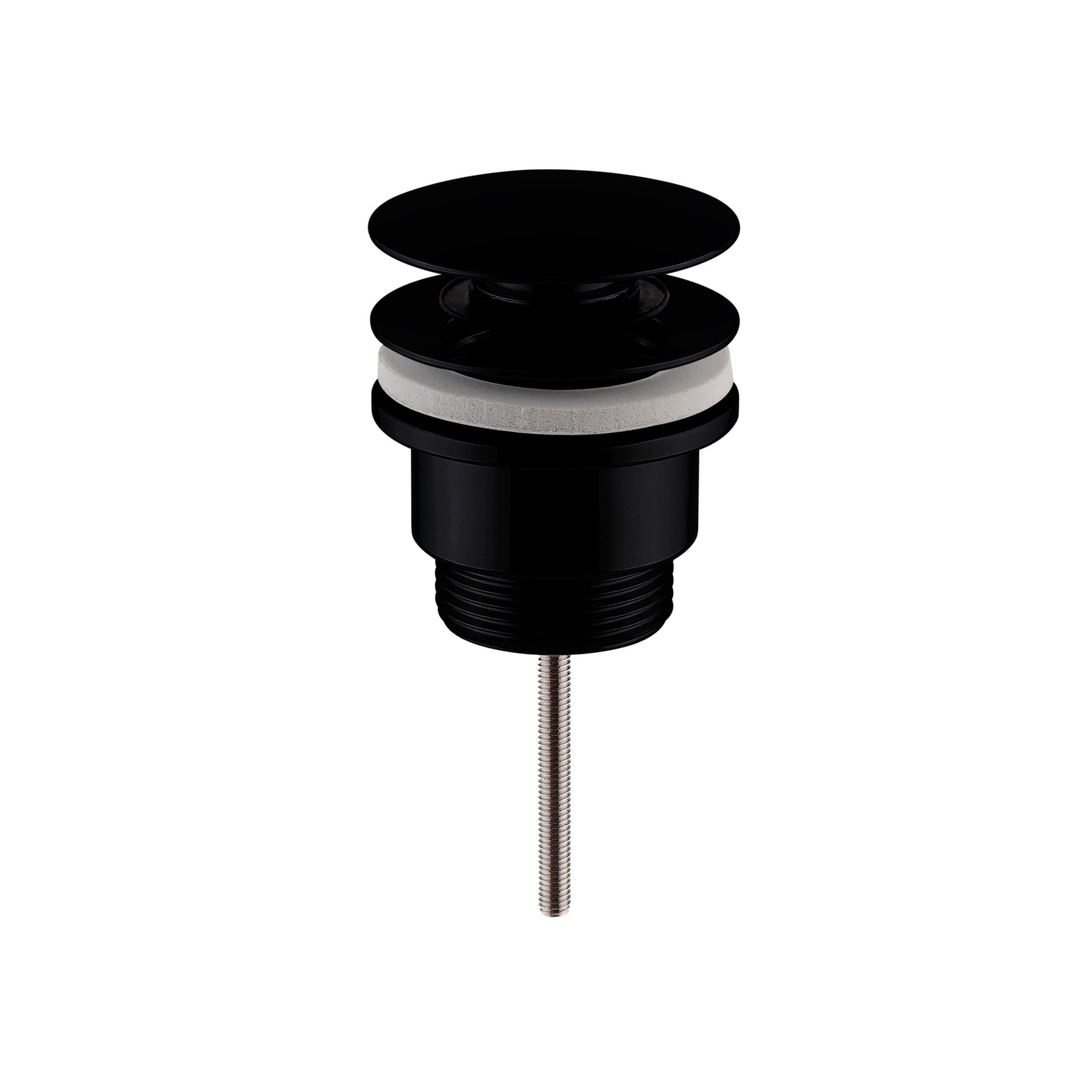 Universal Push Button Basin Waste Slotted Unslotted Matt