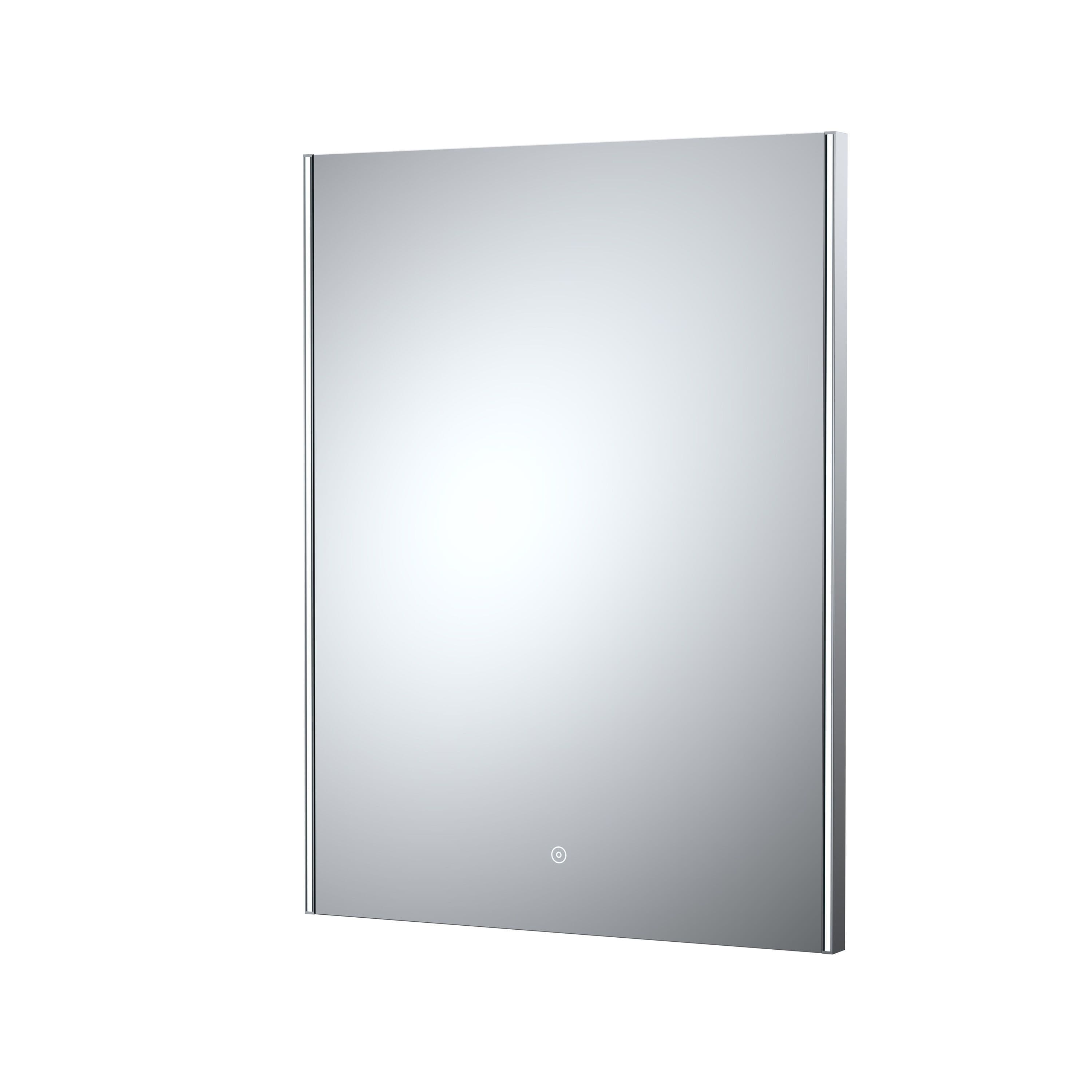 LED Ambient Illuminated Touch Sensor Mirror Demister 800x 600mm