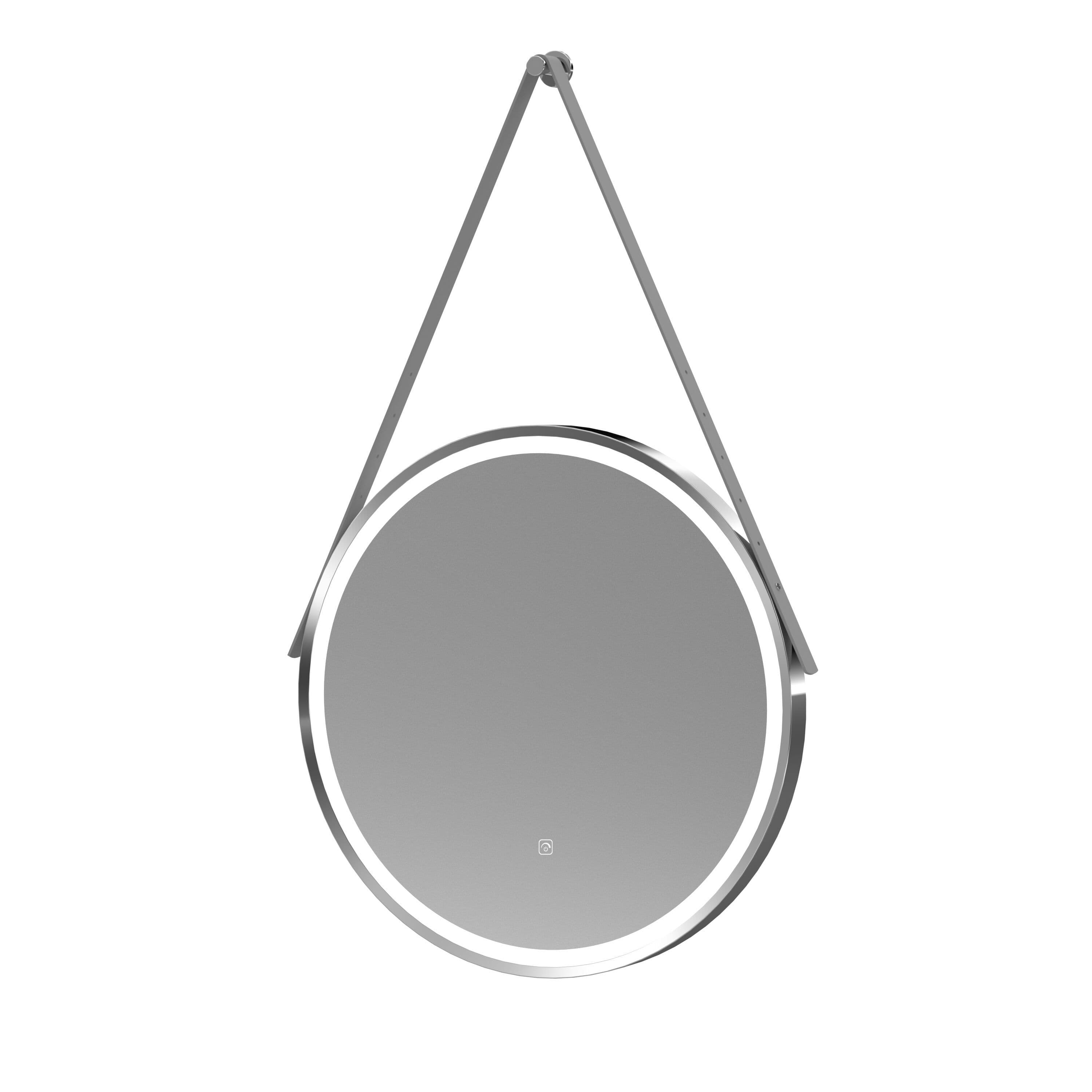 LED Touch Sensor Mirror Demister Strap Chrome 600mm