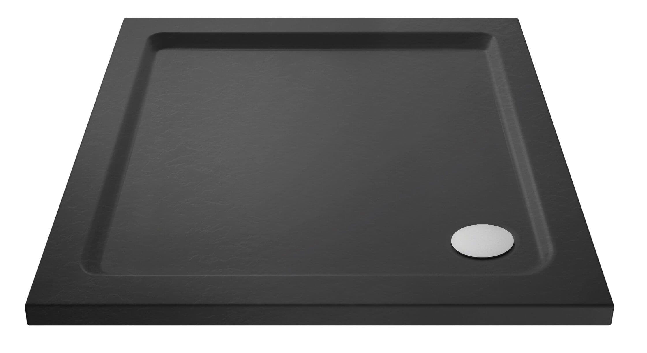 Premium Square Shower Tray 800mm Slate