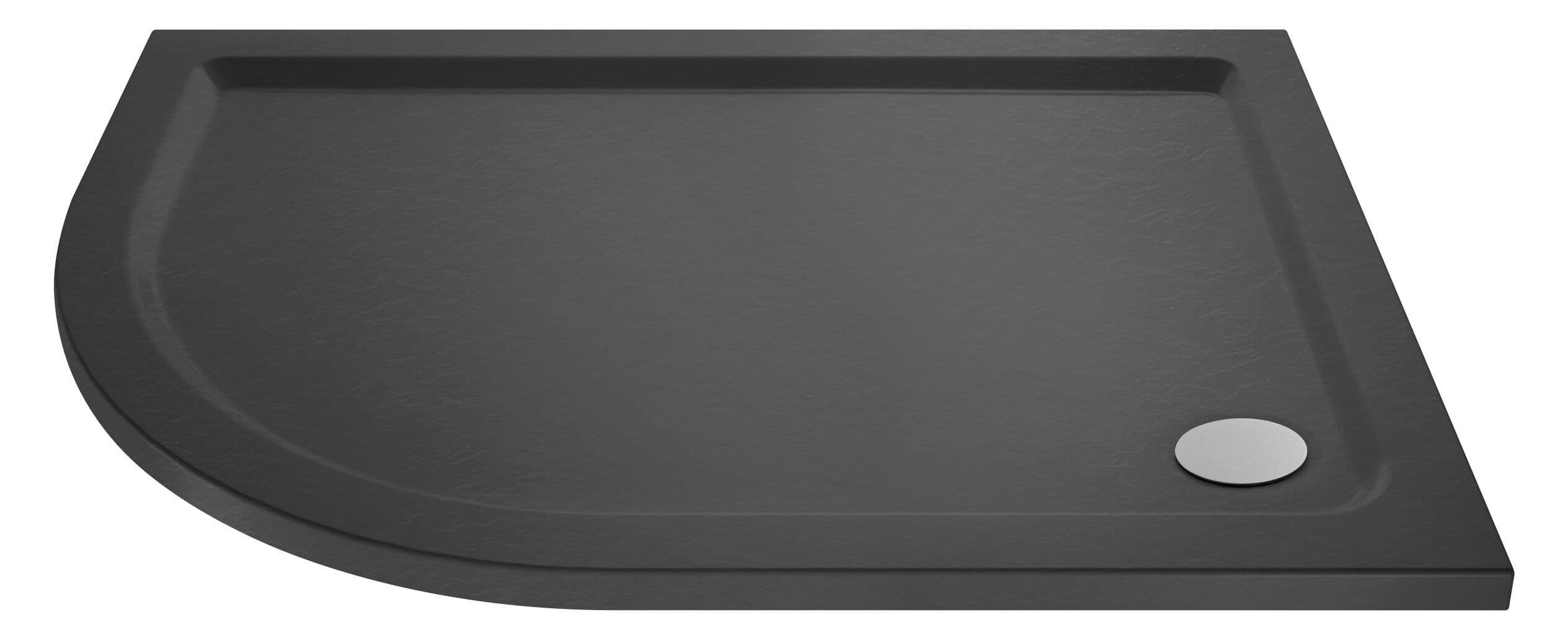 Premium Shower Tray Left Hand Offset Quadrant 1200mm x 900mm Slate