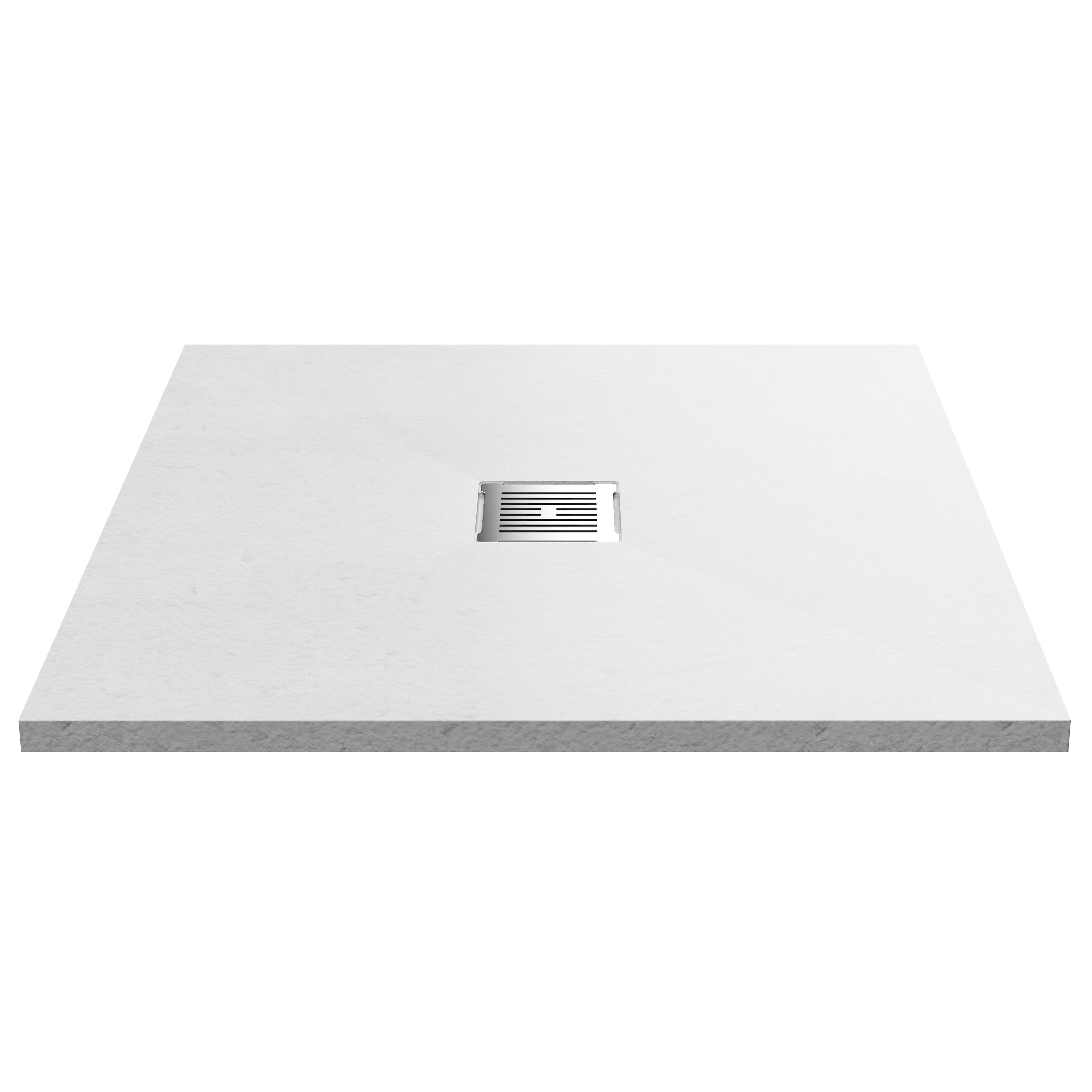 Premium Slimline Square Shower Tray 900mm Slate