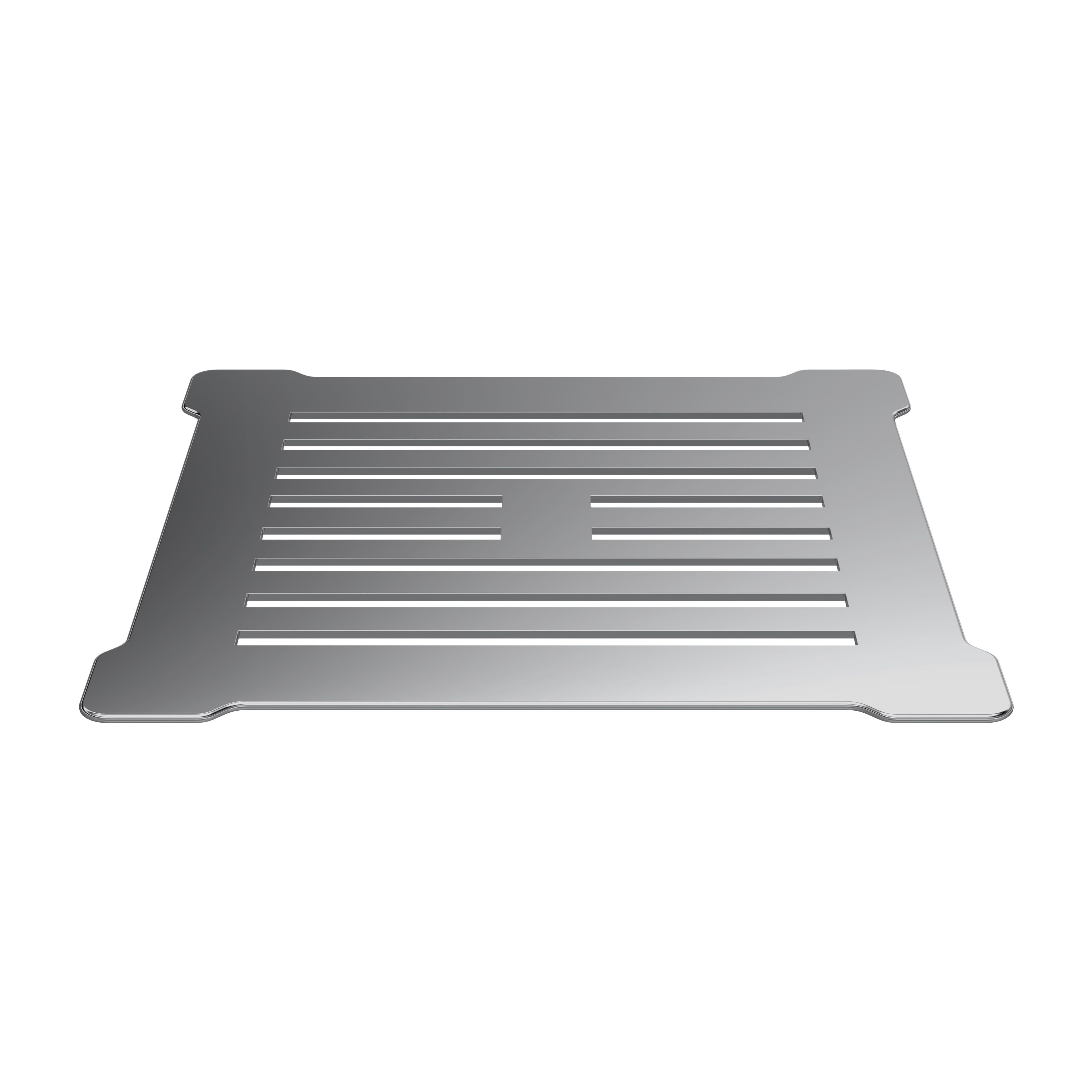 Resin Slimline Shower Tray Grill Waste Chrome Top