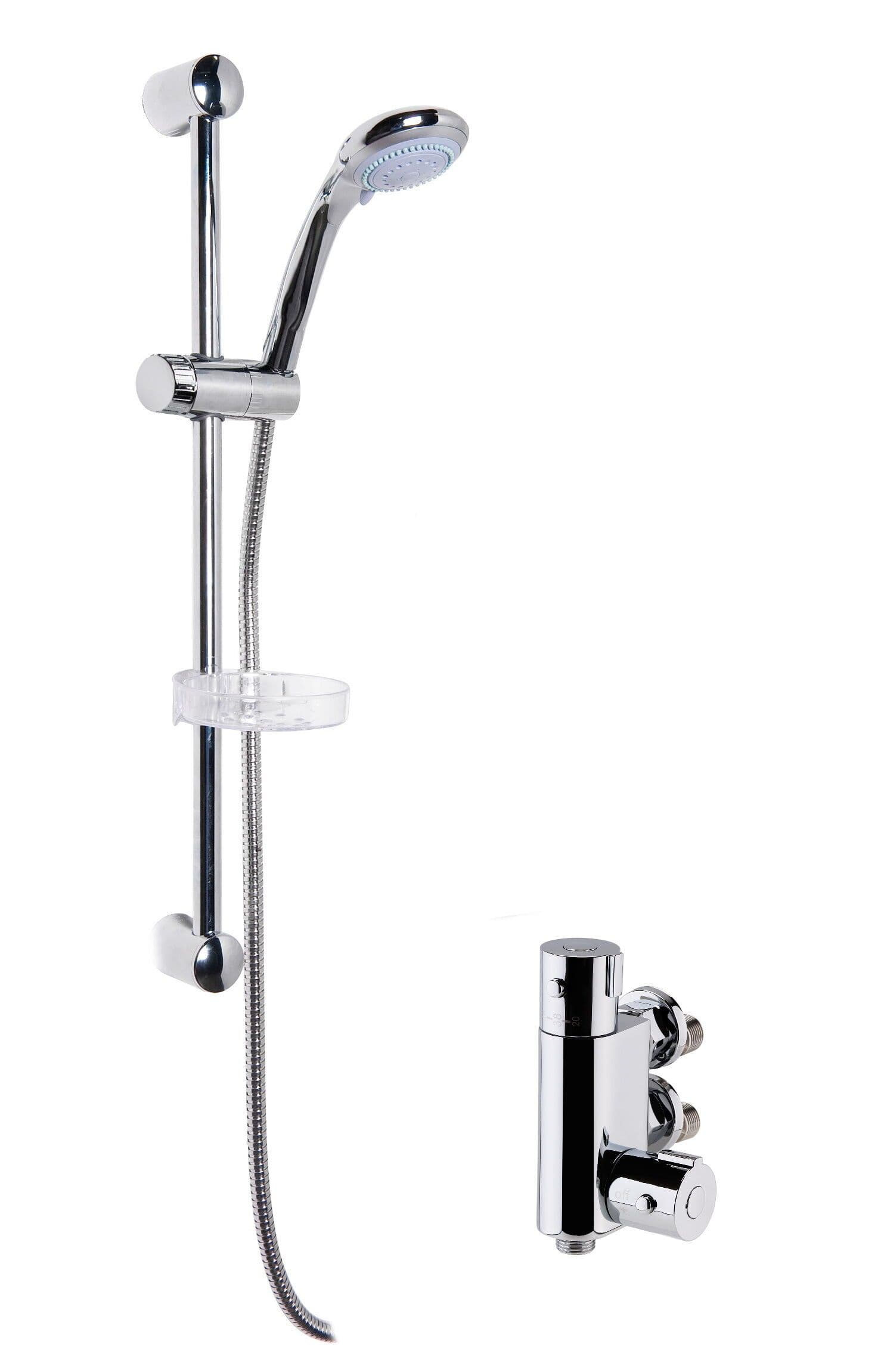 Thermostatic Vertical Bar Valve Function Handset Slide Rail Kit