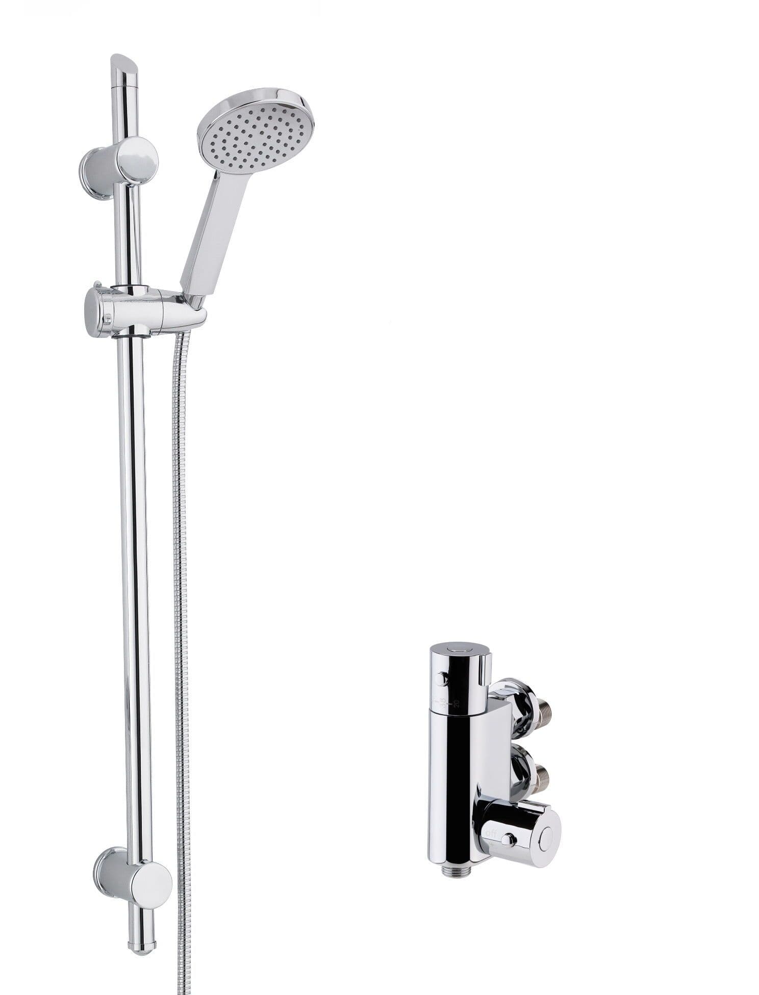 Thermostatic Vertical Bar Valve Water Saving Handset Slider Rail