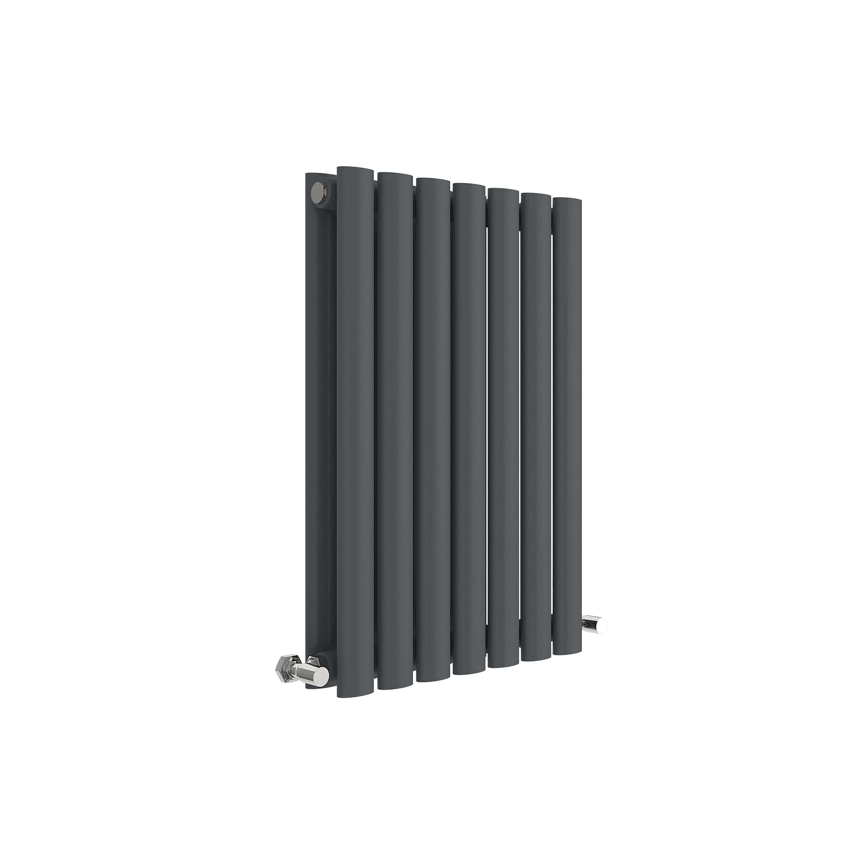 Horizontal Double Panel Radiator 1546 BTU Anthracite 600 x 412mm