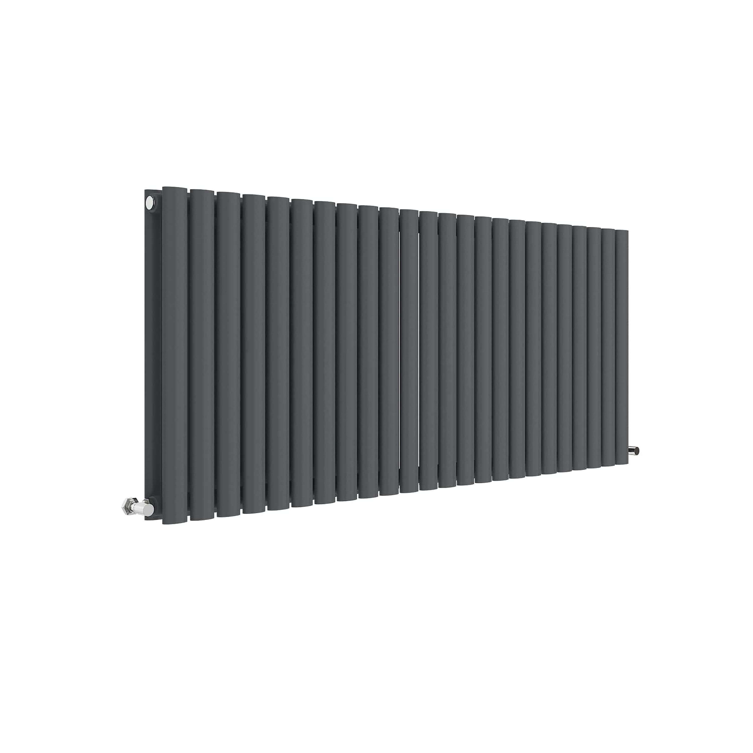 Horizontal Double Panel Radiator 5300 BTU Anthracite 600mm x 1398mm