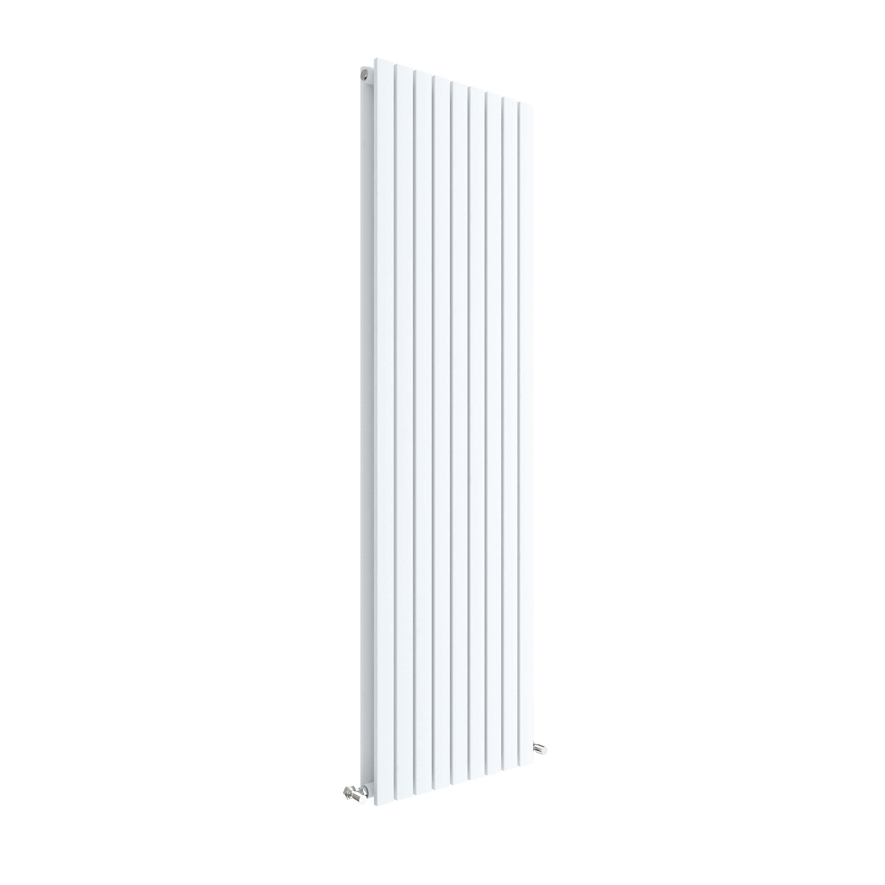 Square Vertical Double Panel Radiator 5810 BTU Satin 1800x 528mm
