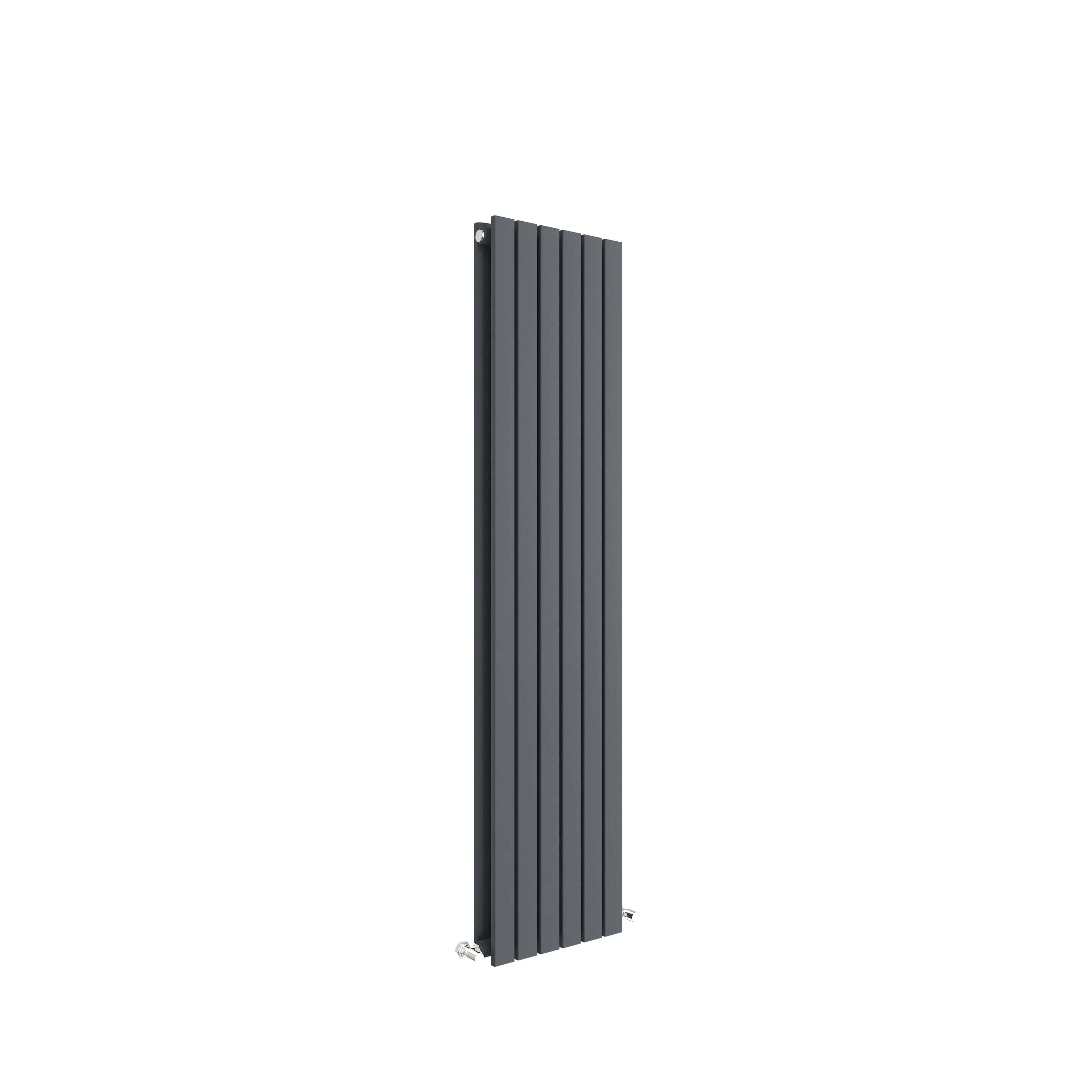 Vertical Double Panel Radiator 3105 BTU Anthracite 1500x 354mm