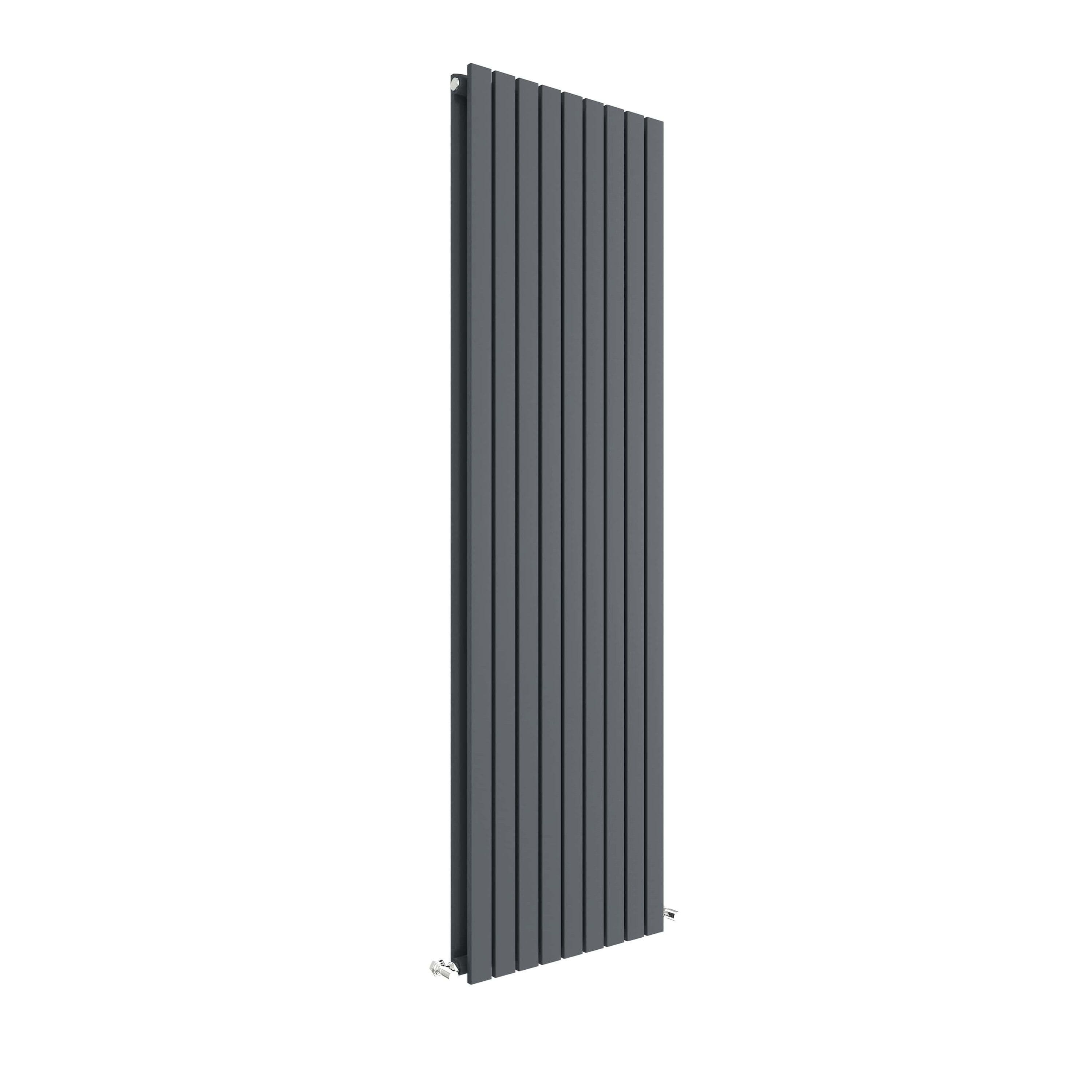 Square Vertical Double Panel Radiator 5810 BTU Anthracite 1800x 528mm