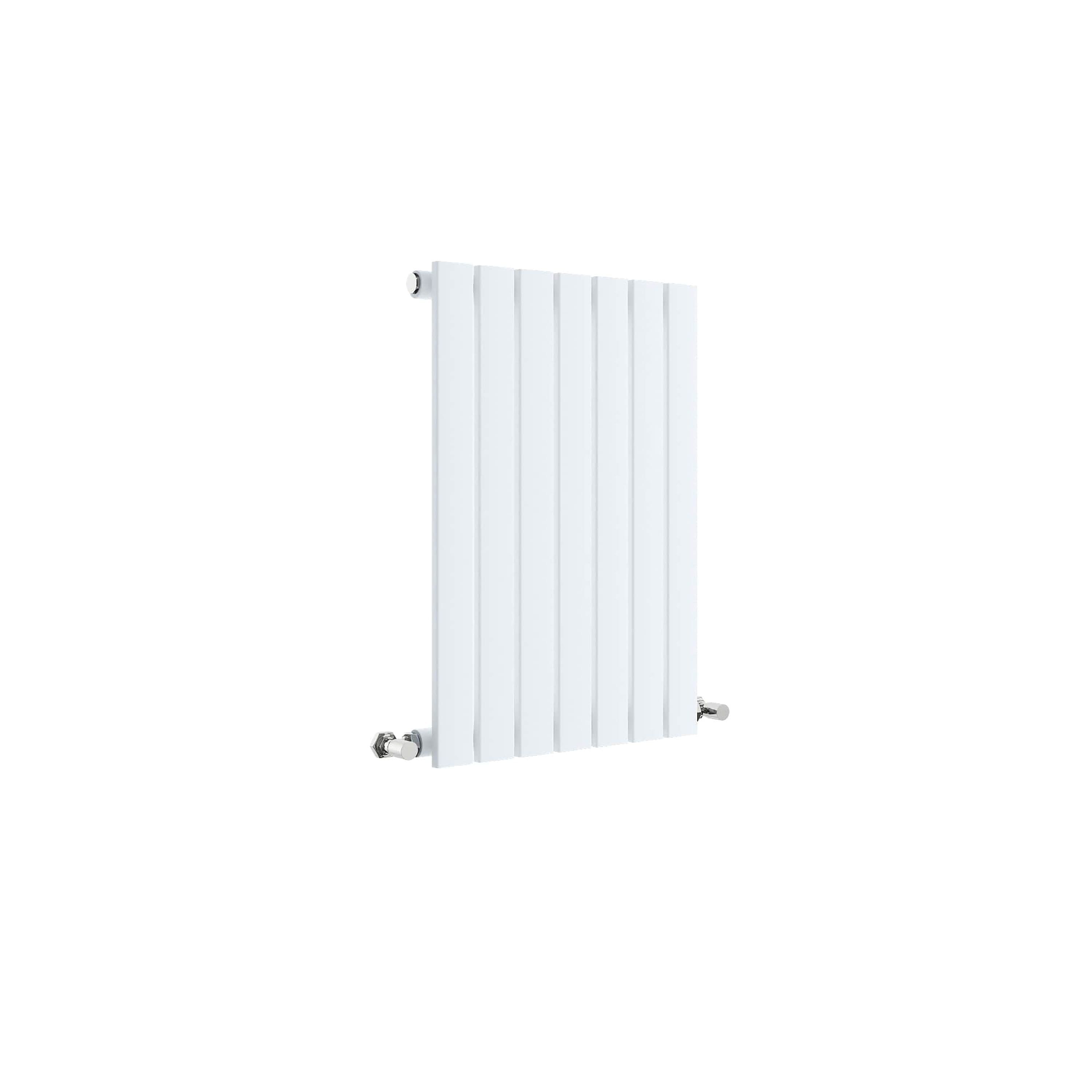 Square Horizontal Single Panel Radiator 952 BTU Satin 600x412mm