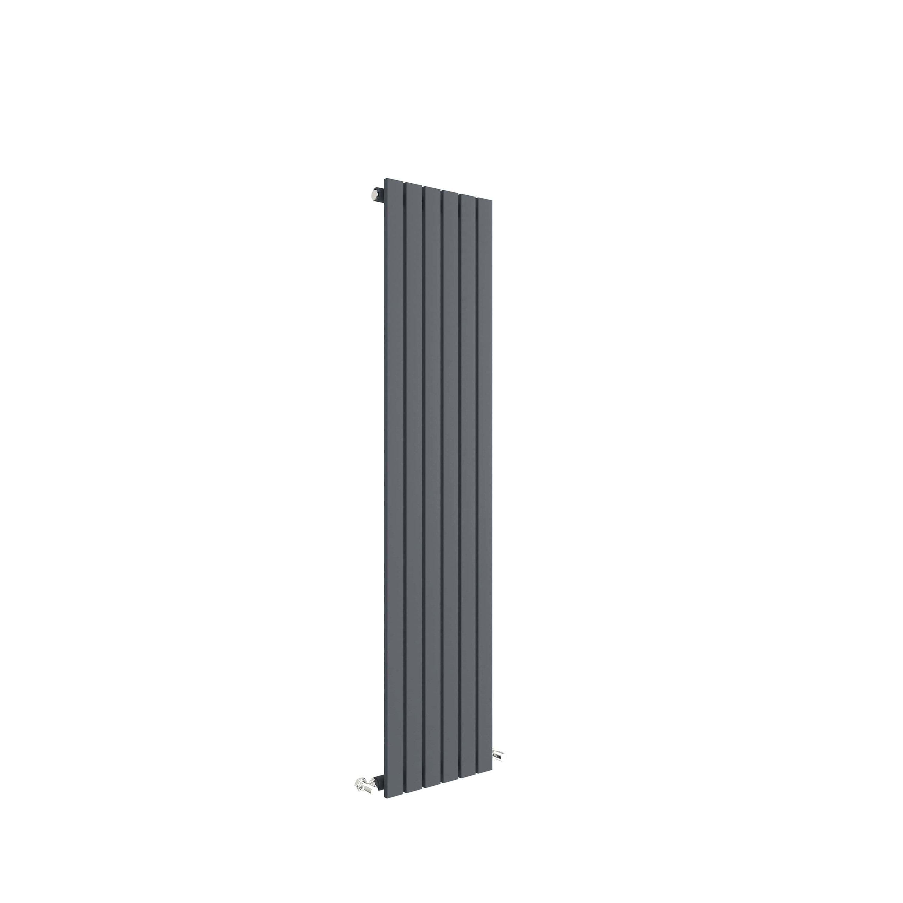 Square Vertical Single Panel Radiator 2041 BTU Anthracite 1500x354mm