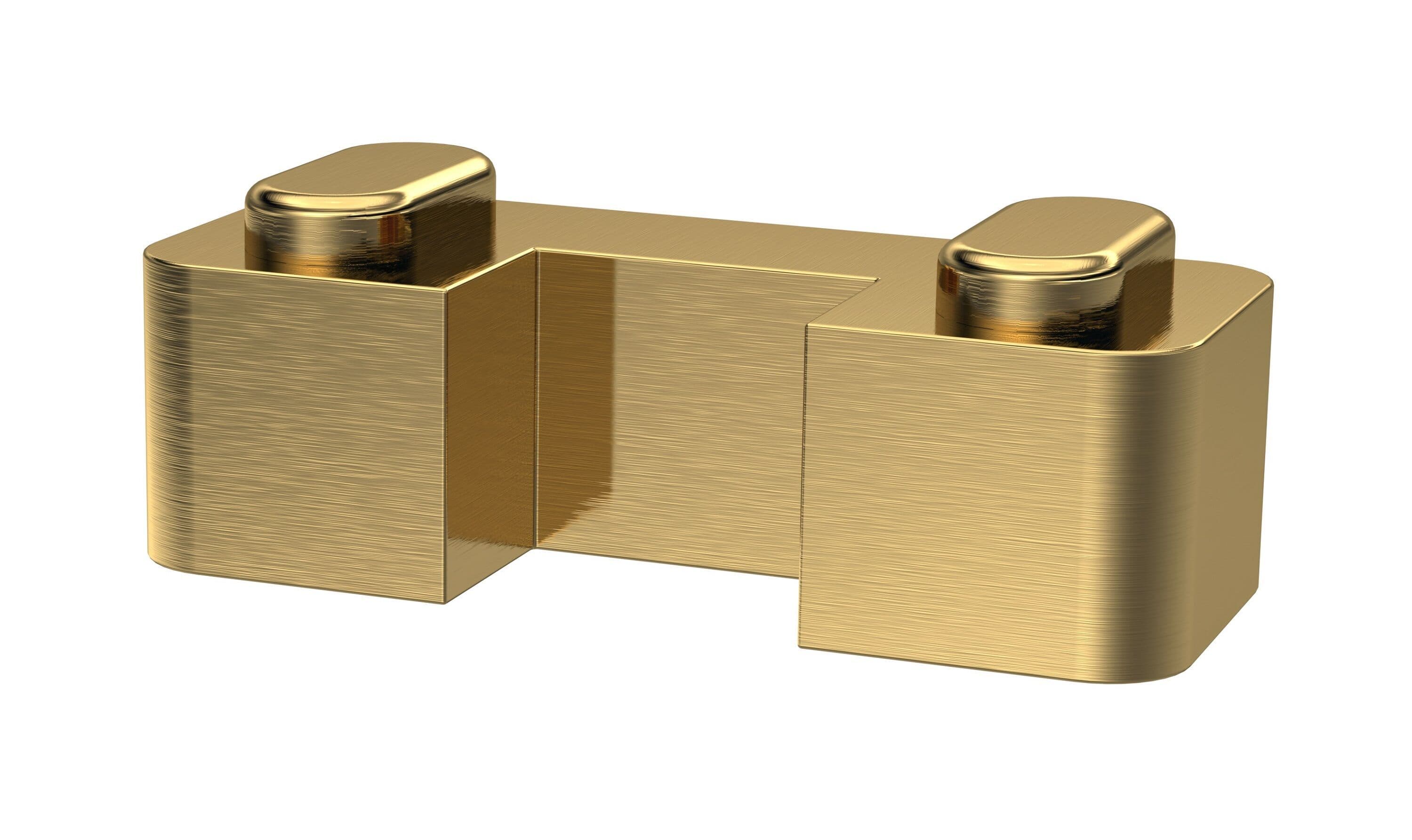 Wetroom Accessories Screen Support Foot Brushed Brass