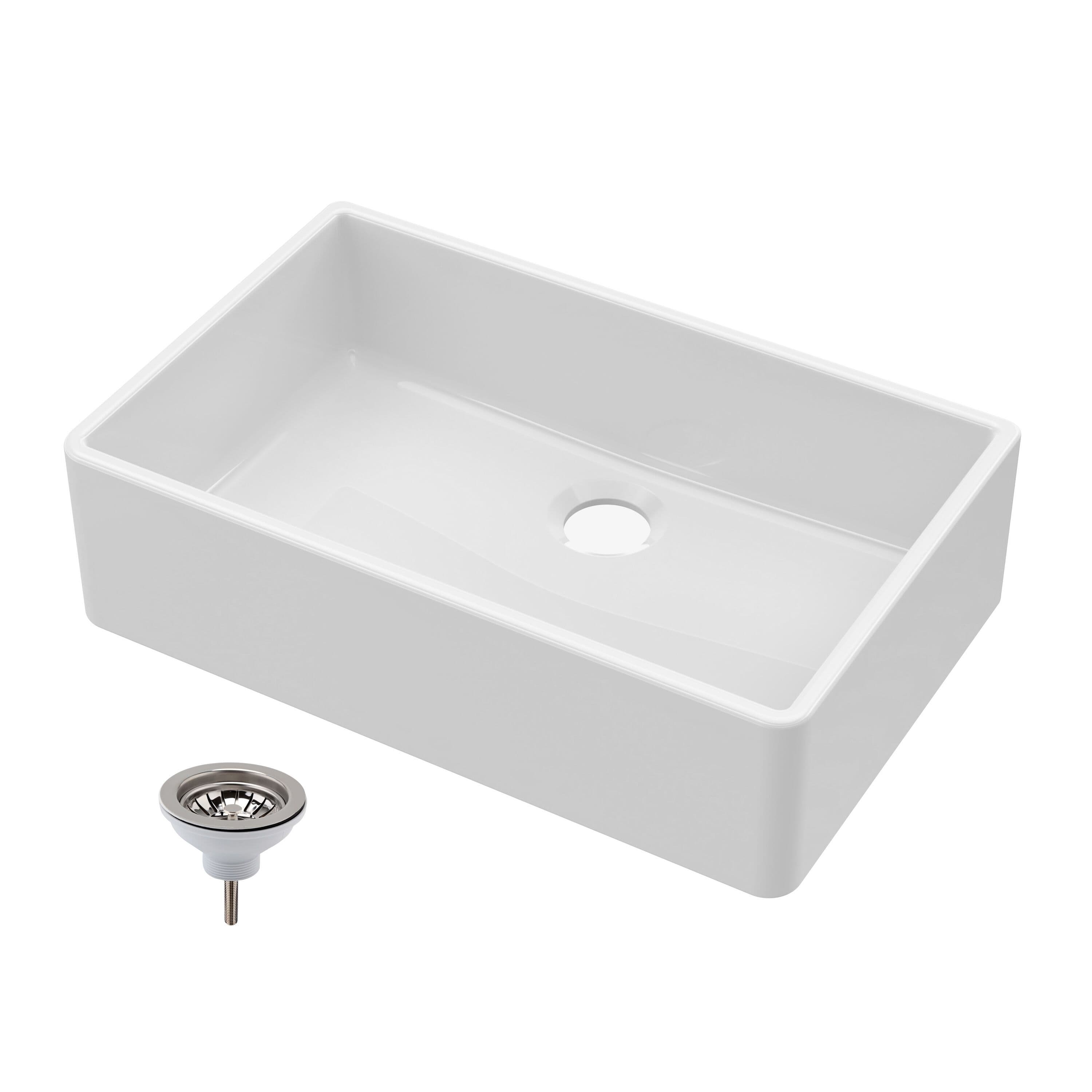 1 Bowl Fireclay Butler Sink Central Waste Waste 795x500x220mm