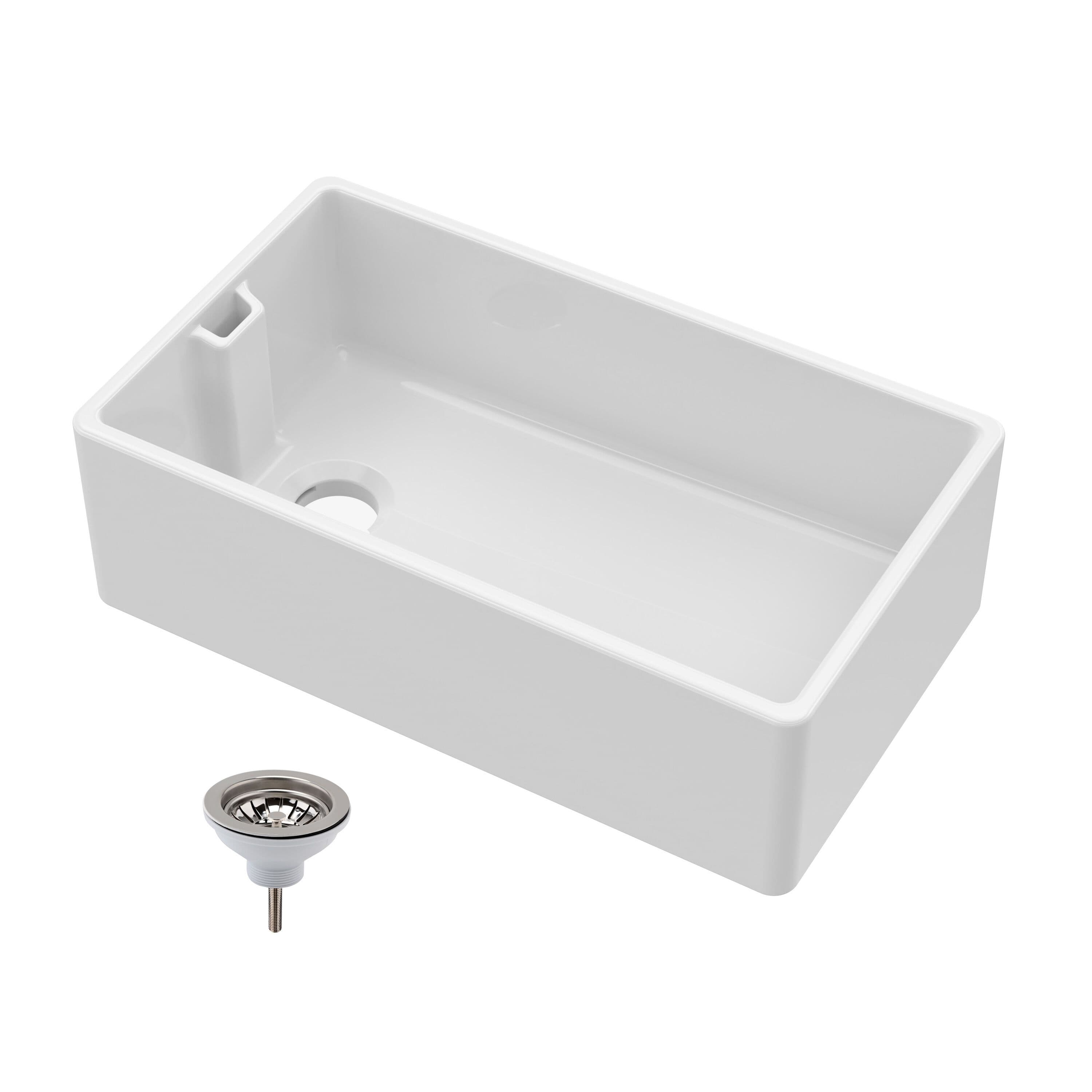 1 Bowl Fireclay Belfast Sink Waste 795mm x 460mm x 254mm